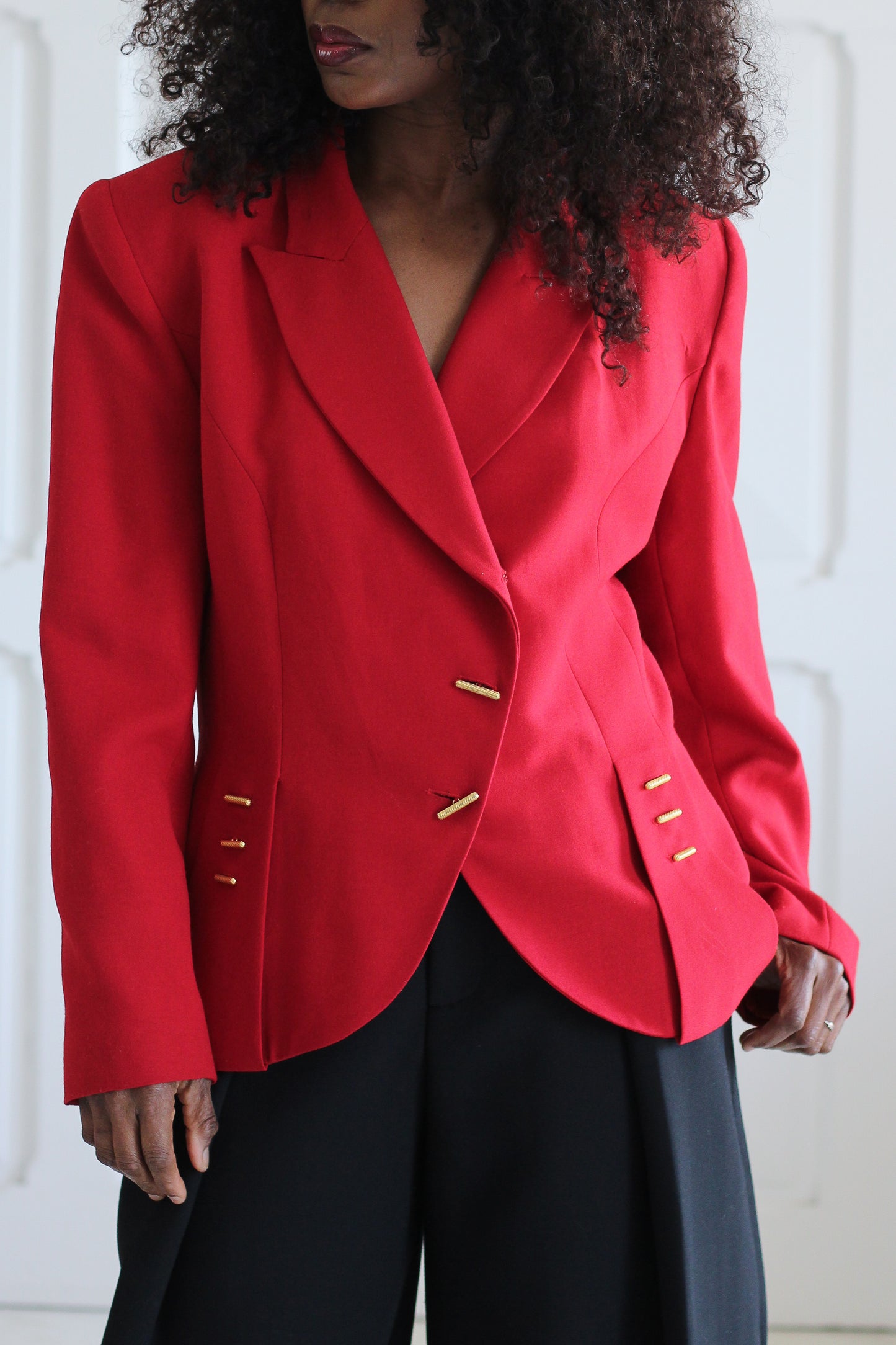 Extenzo Paris blazer rouge croisé