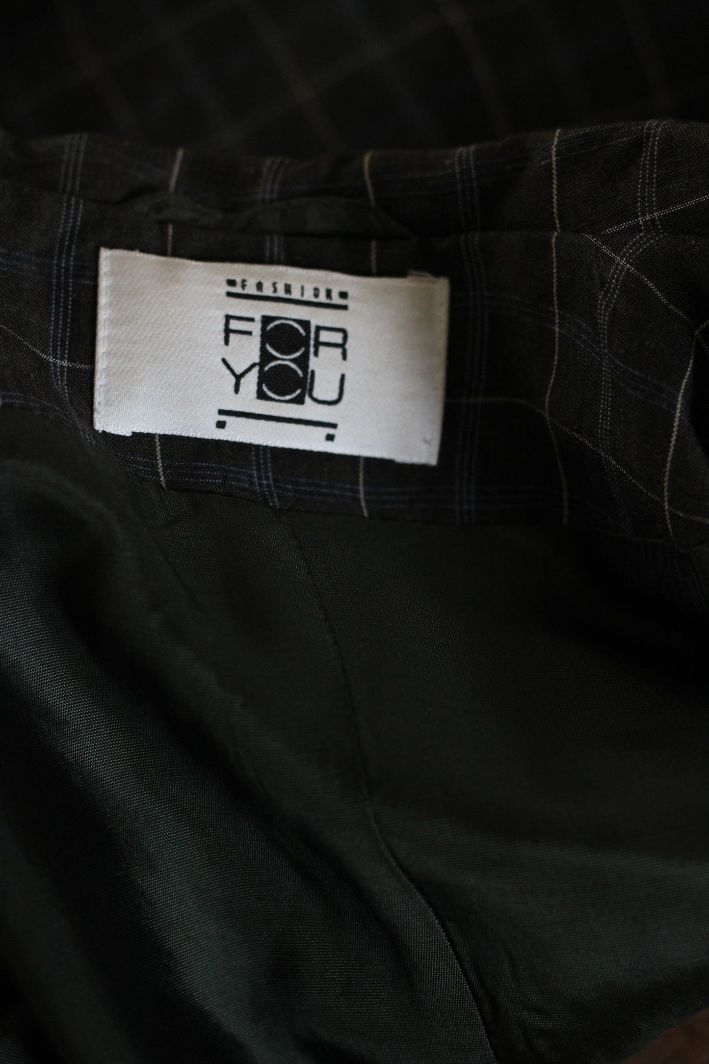 For you blazer à motifs carreaux