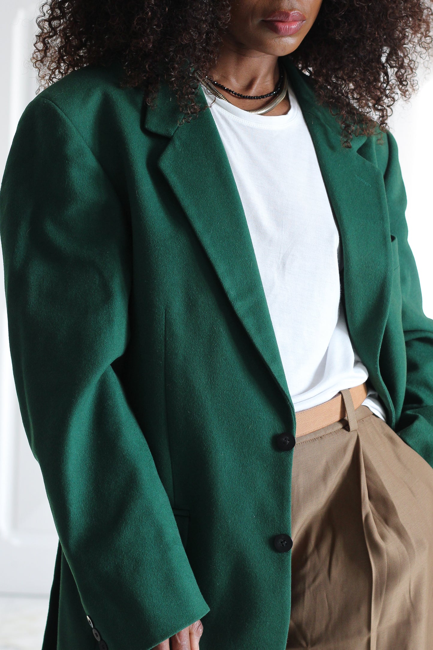 Blazer vintage en cachemire et laine