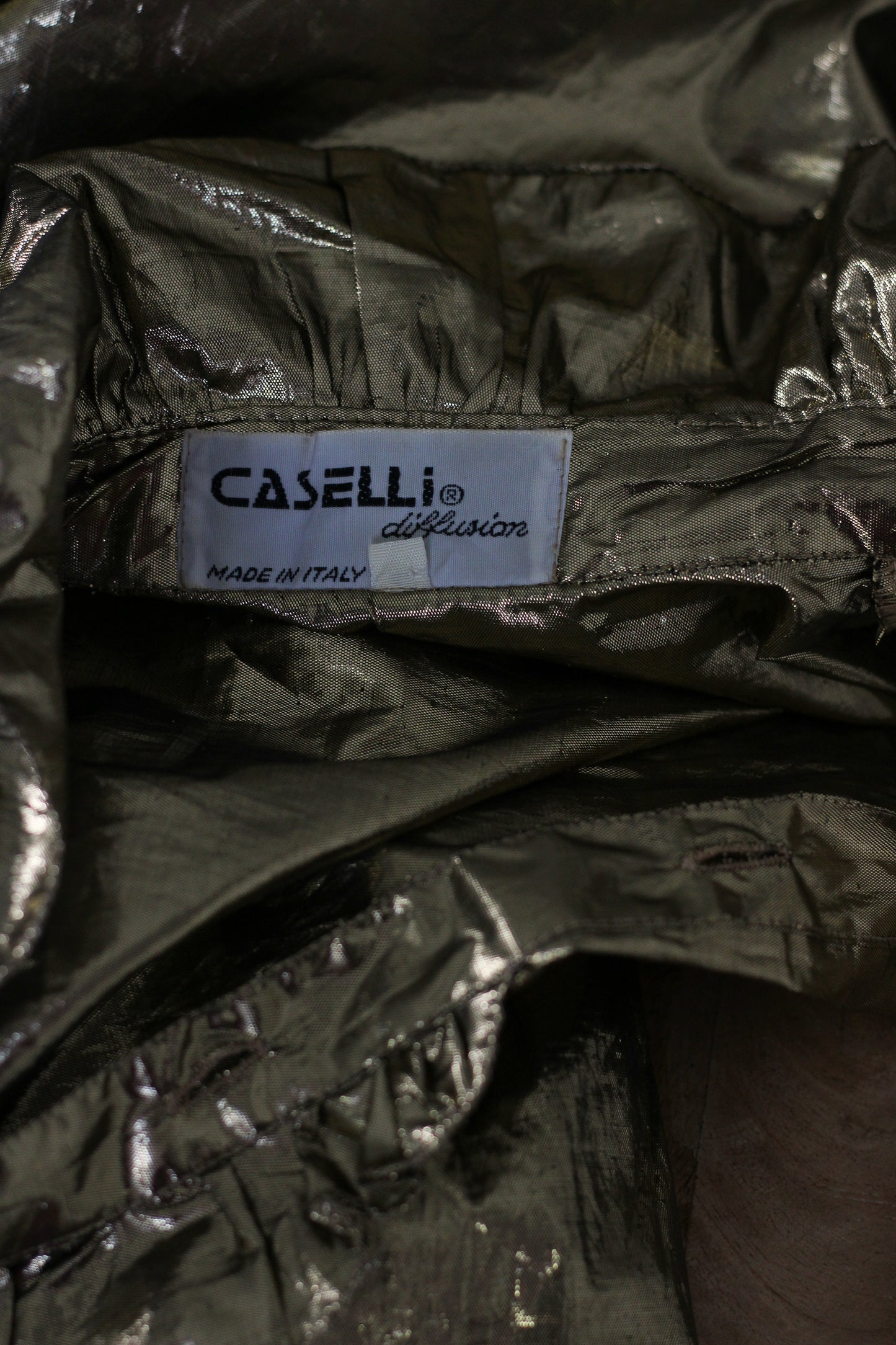 Caselli blouse lamée dorée