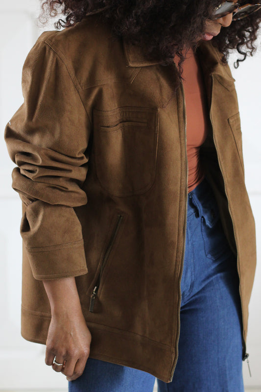 Armani veste vintage en daim