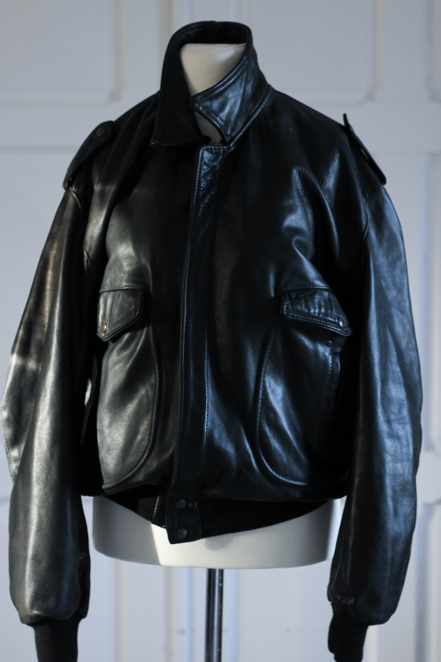 Blouson bombers cuir véritable