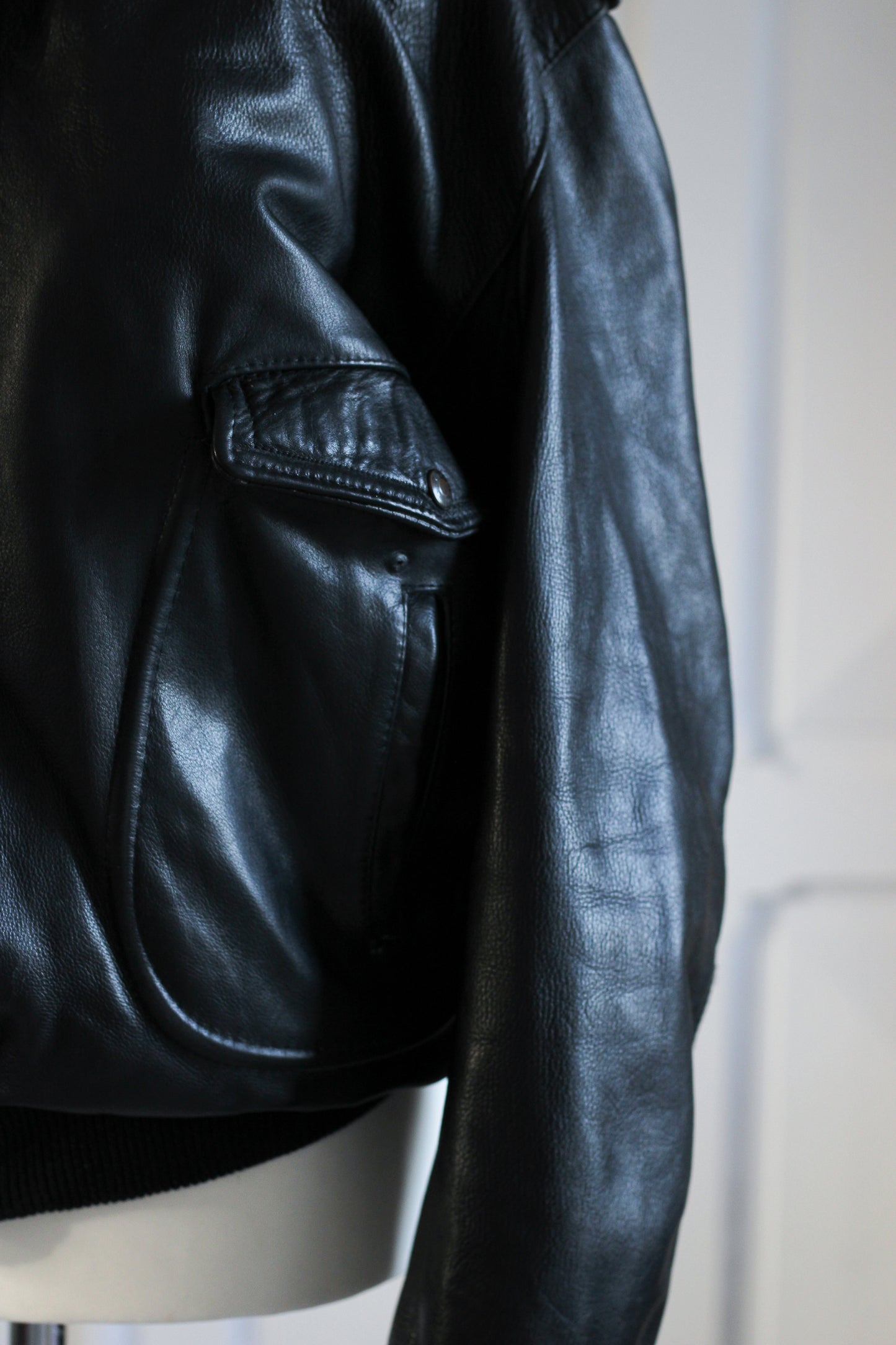 Blouson bombers cuir véritable