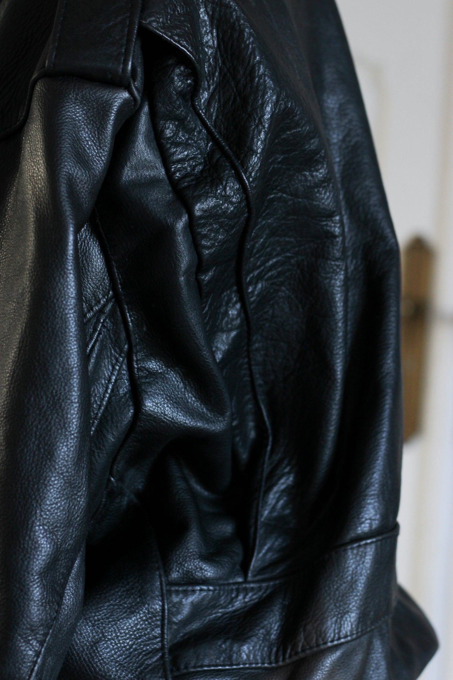 Blouson bombers cuir véritable
