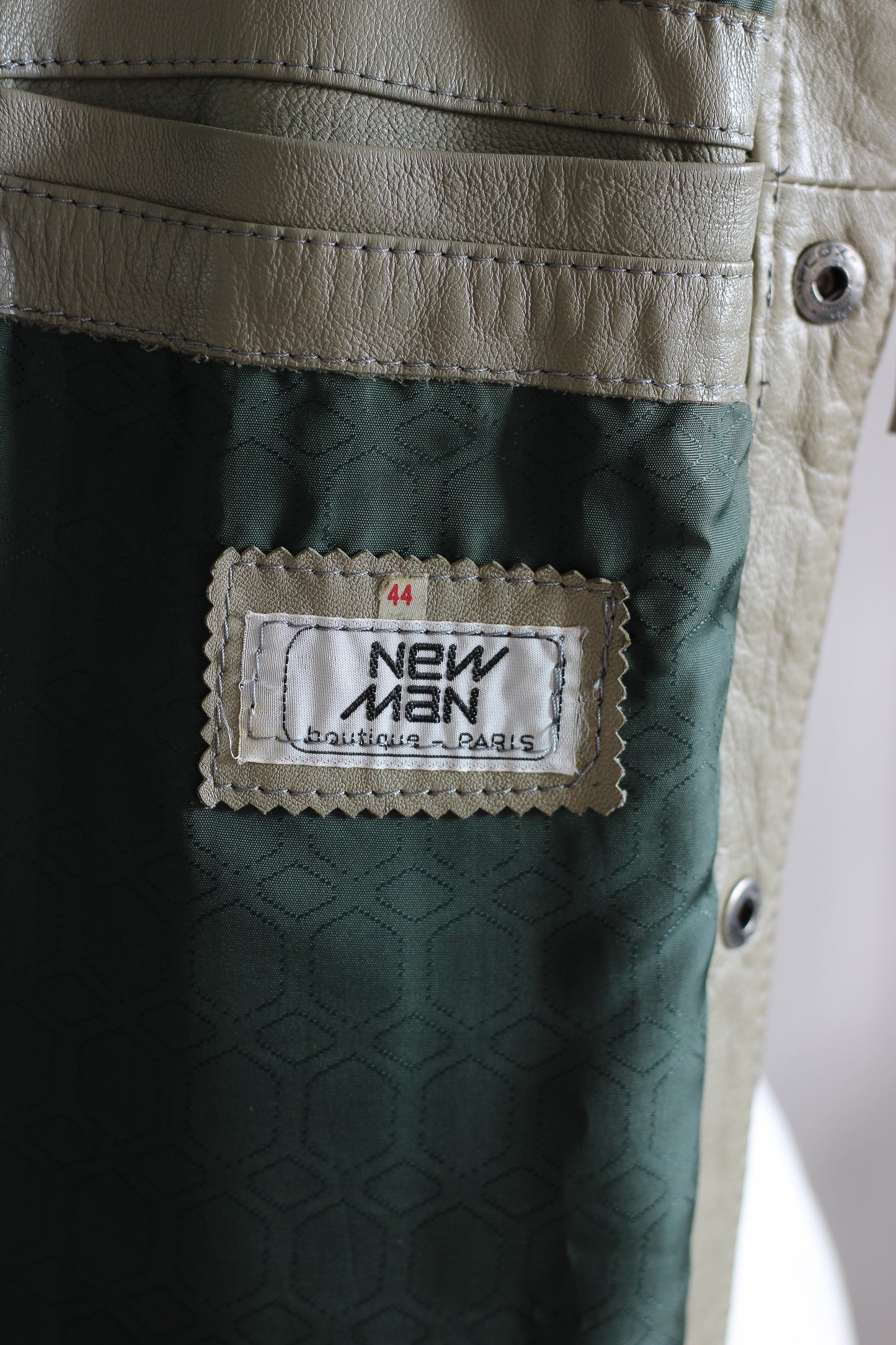 New Man Veste à franges en cuir