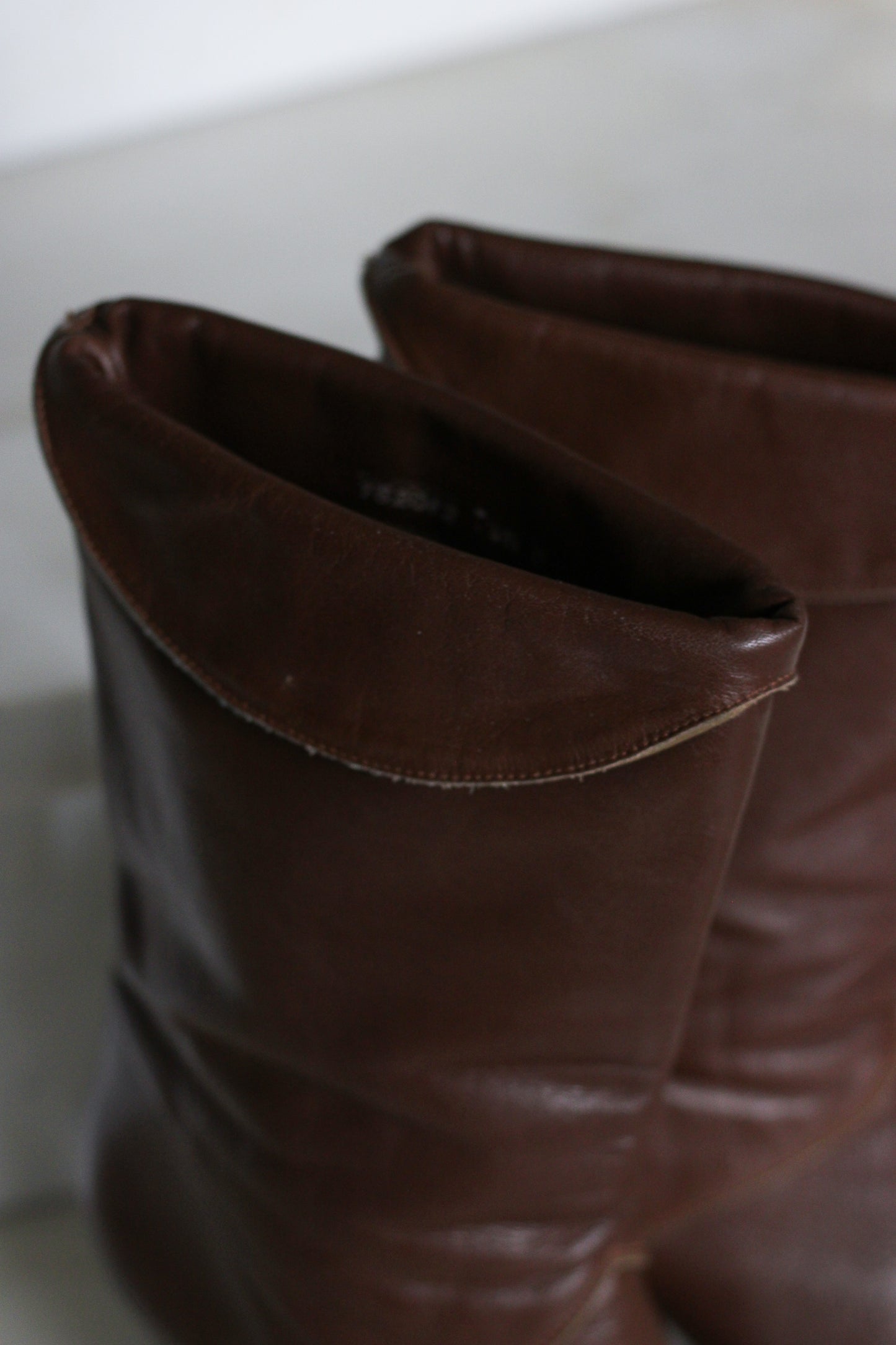 Bottines vintage cuir de veau