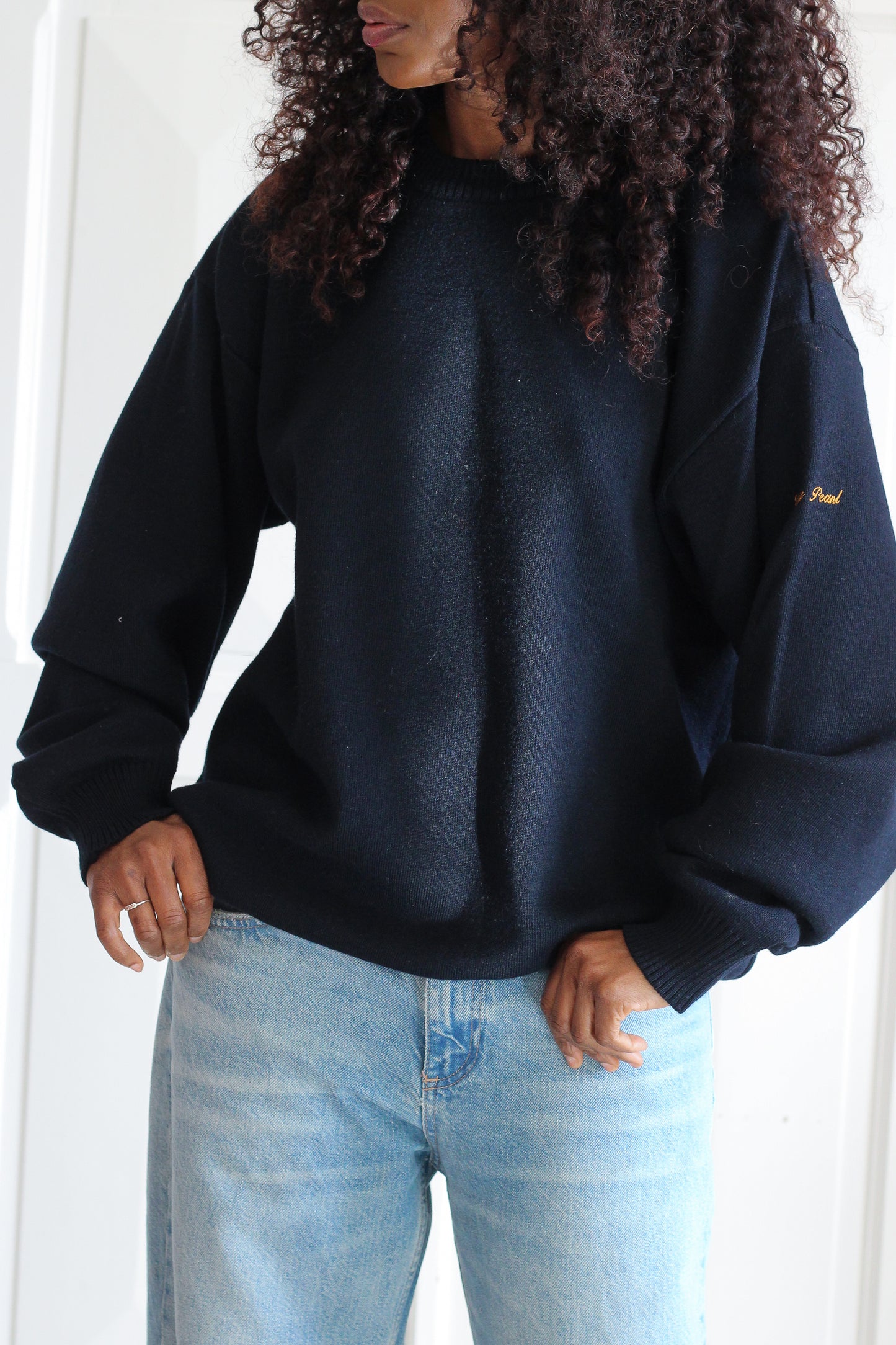 Pull vintage Grey Pearl