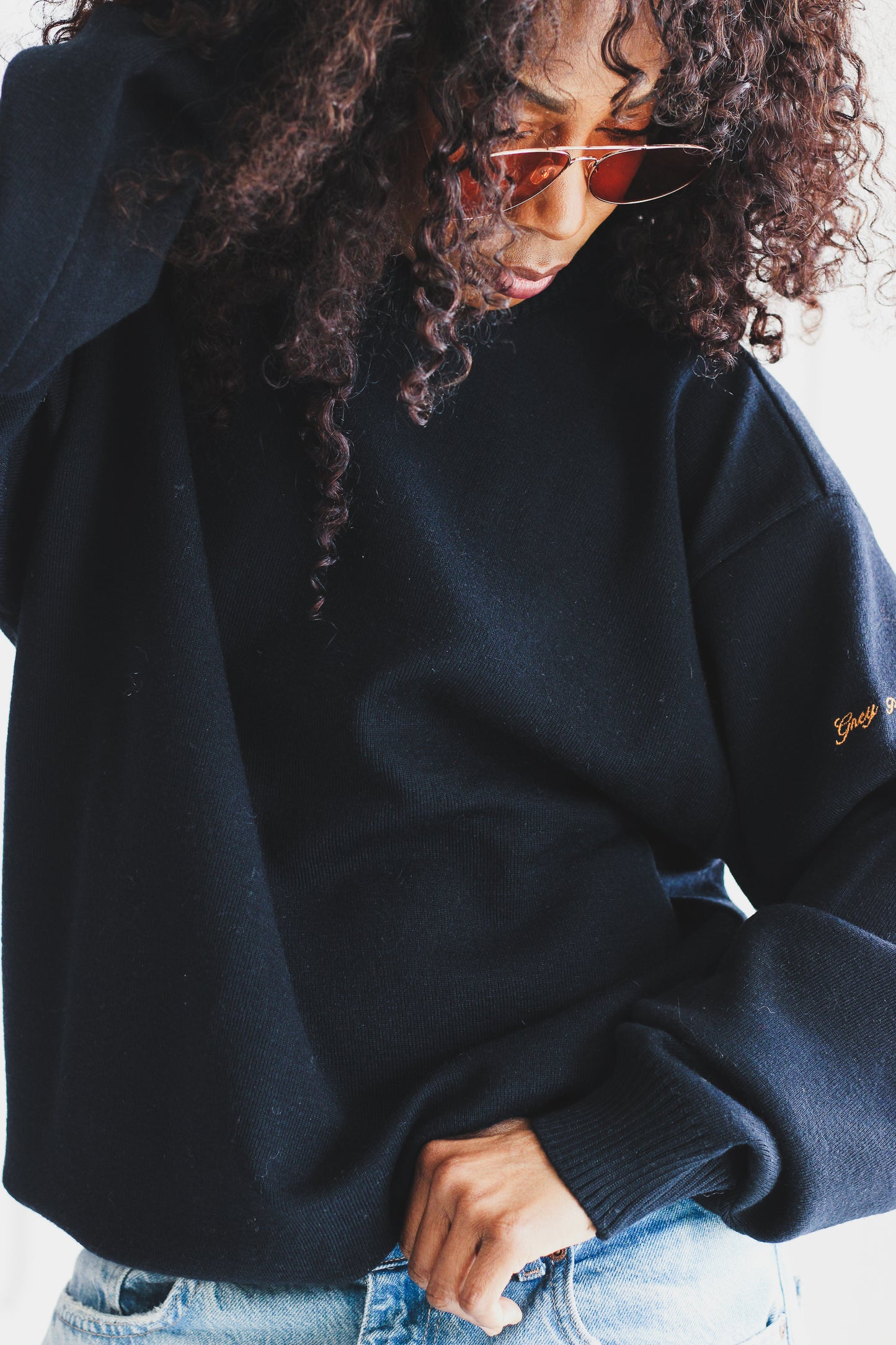 Pull vintage Grey Pearl