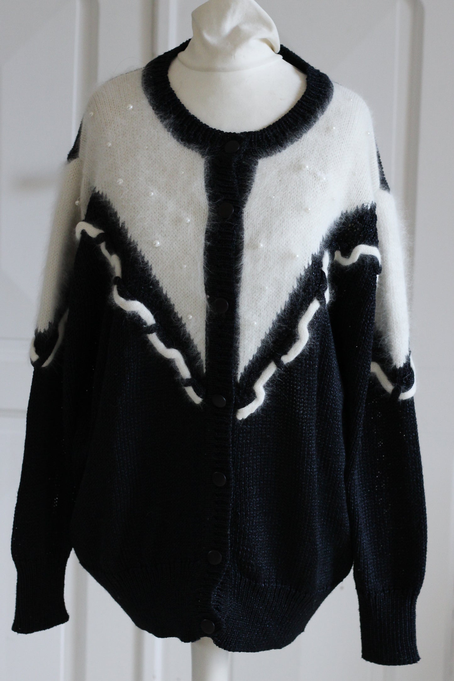 Melda Rossi cardigan broderie perles
