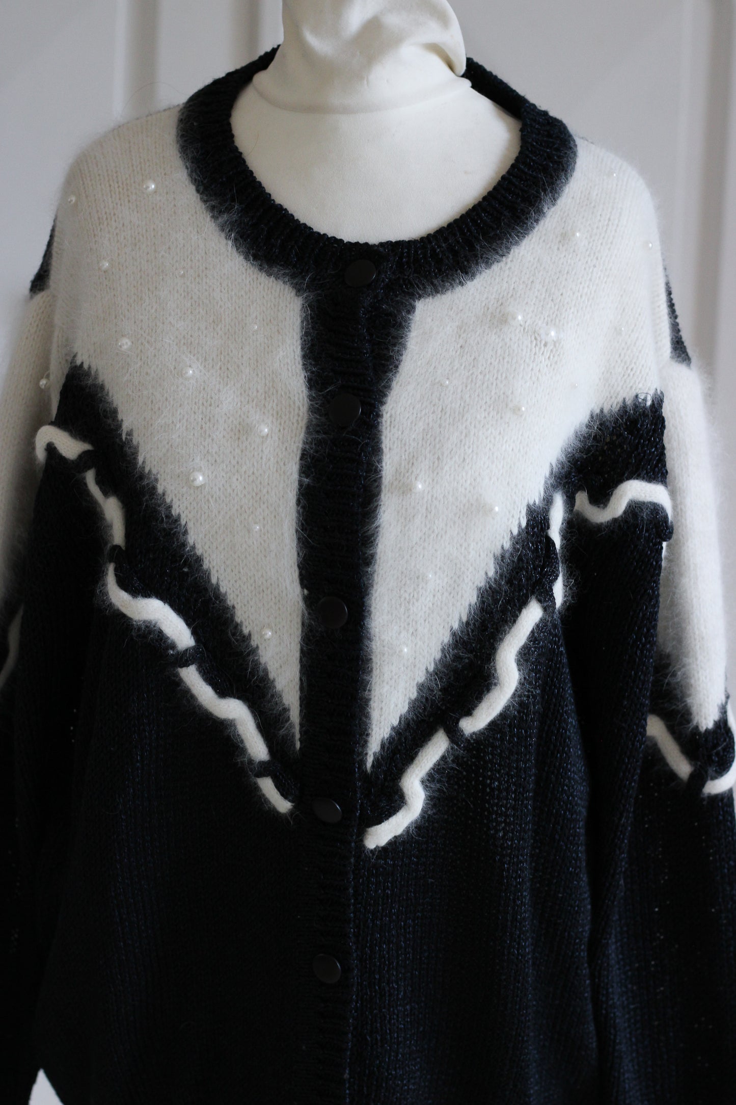 Melda Rossi cardigan broderie perles
