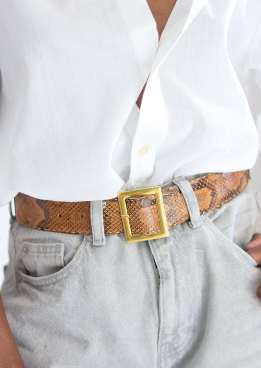 Ceinture vintage en cuir