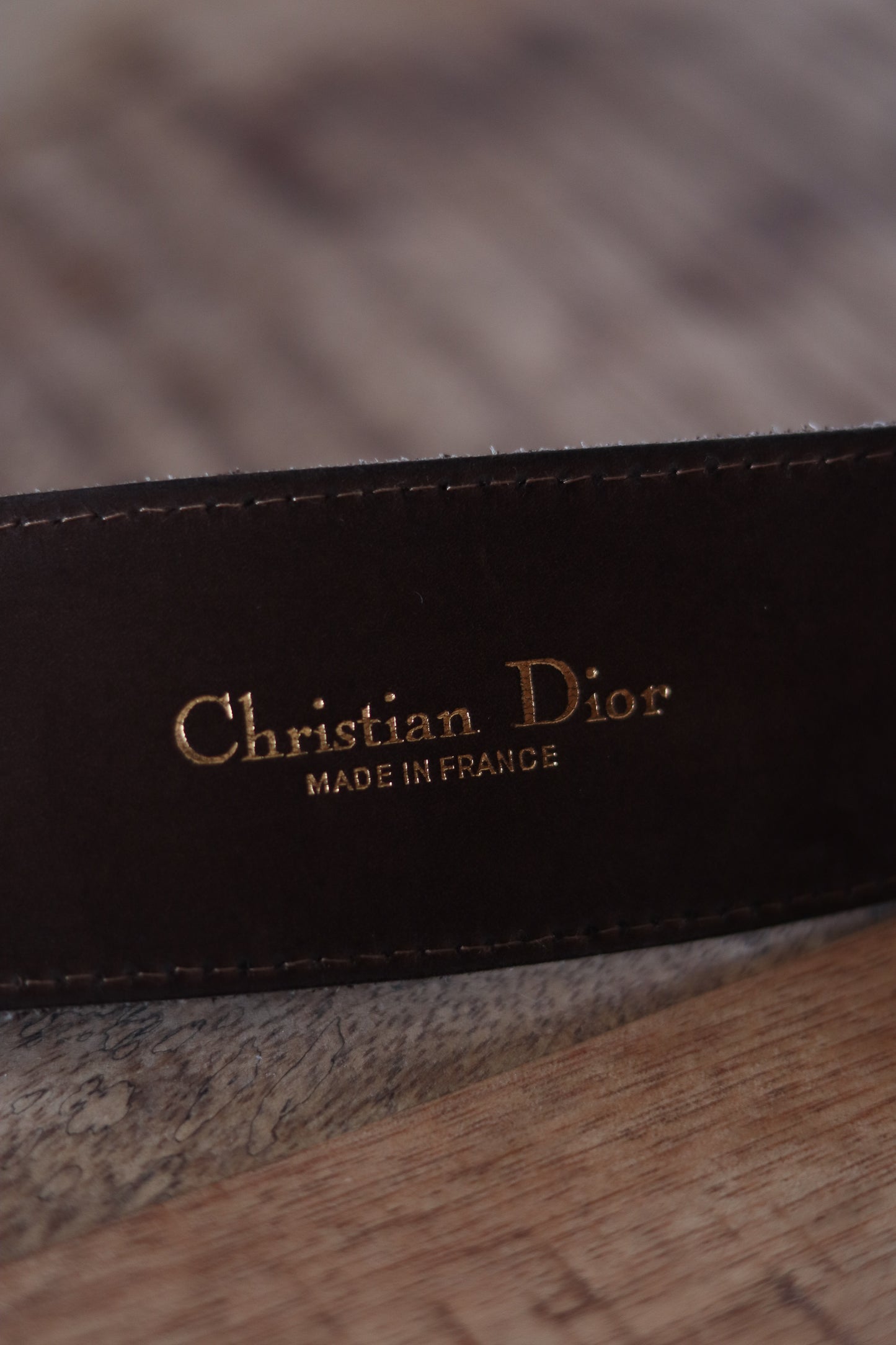 Dior ceinture cuir suede