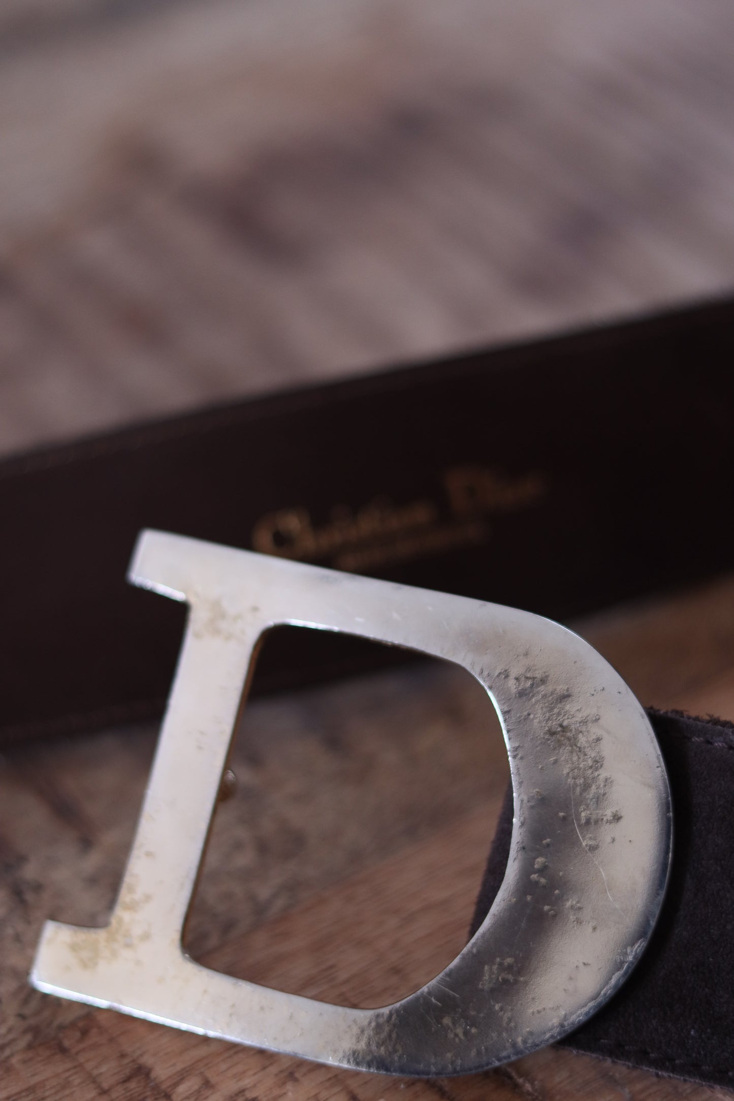 Dior ceinture cuir suede