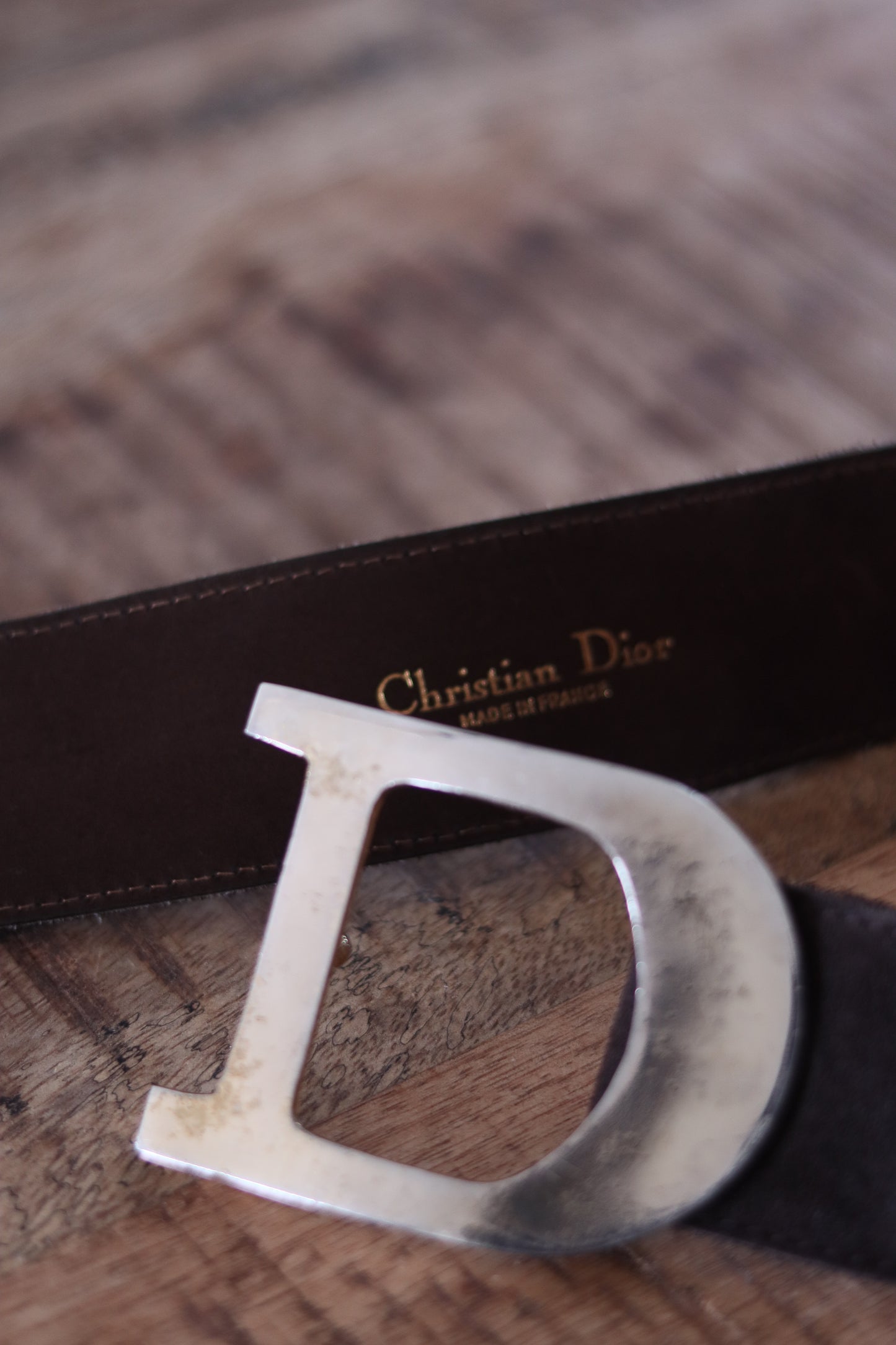 Dior ceinture cuir suede