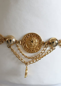 Ceinture chaine  en métal doré