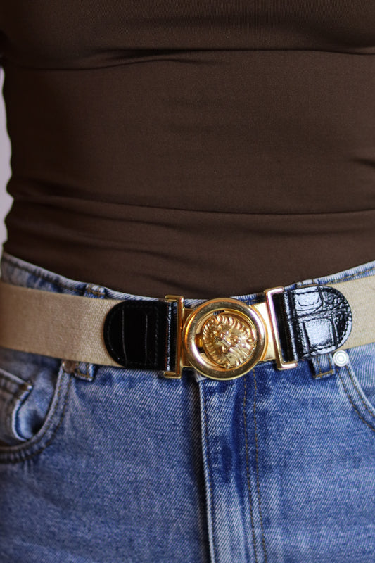 Ceinture en tête de lion