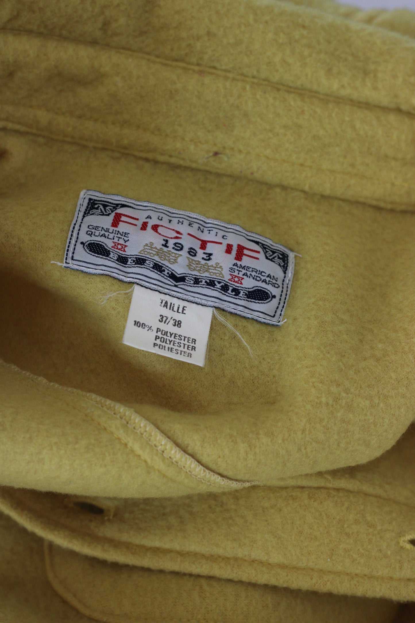 Fictif chemise polaire jaune