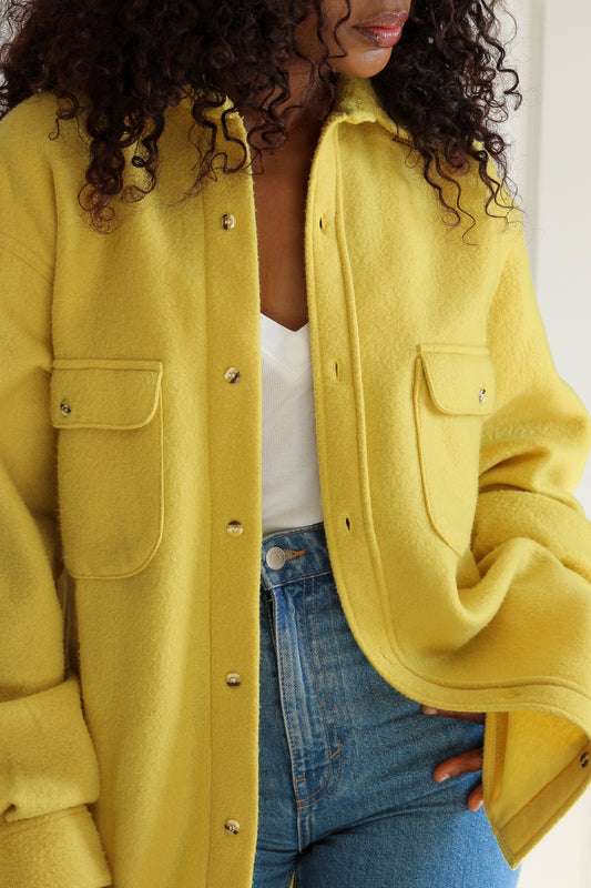 Fictif chemise polaire jaune