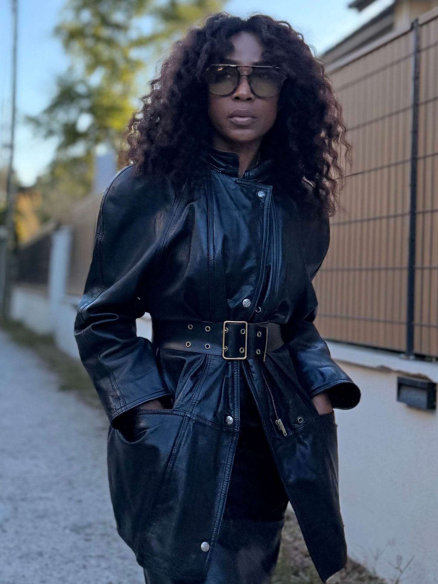 Mac Douglas veste en cuir