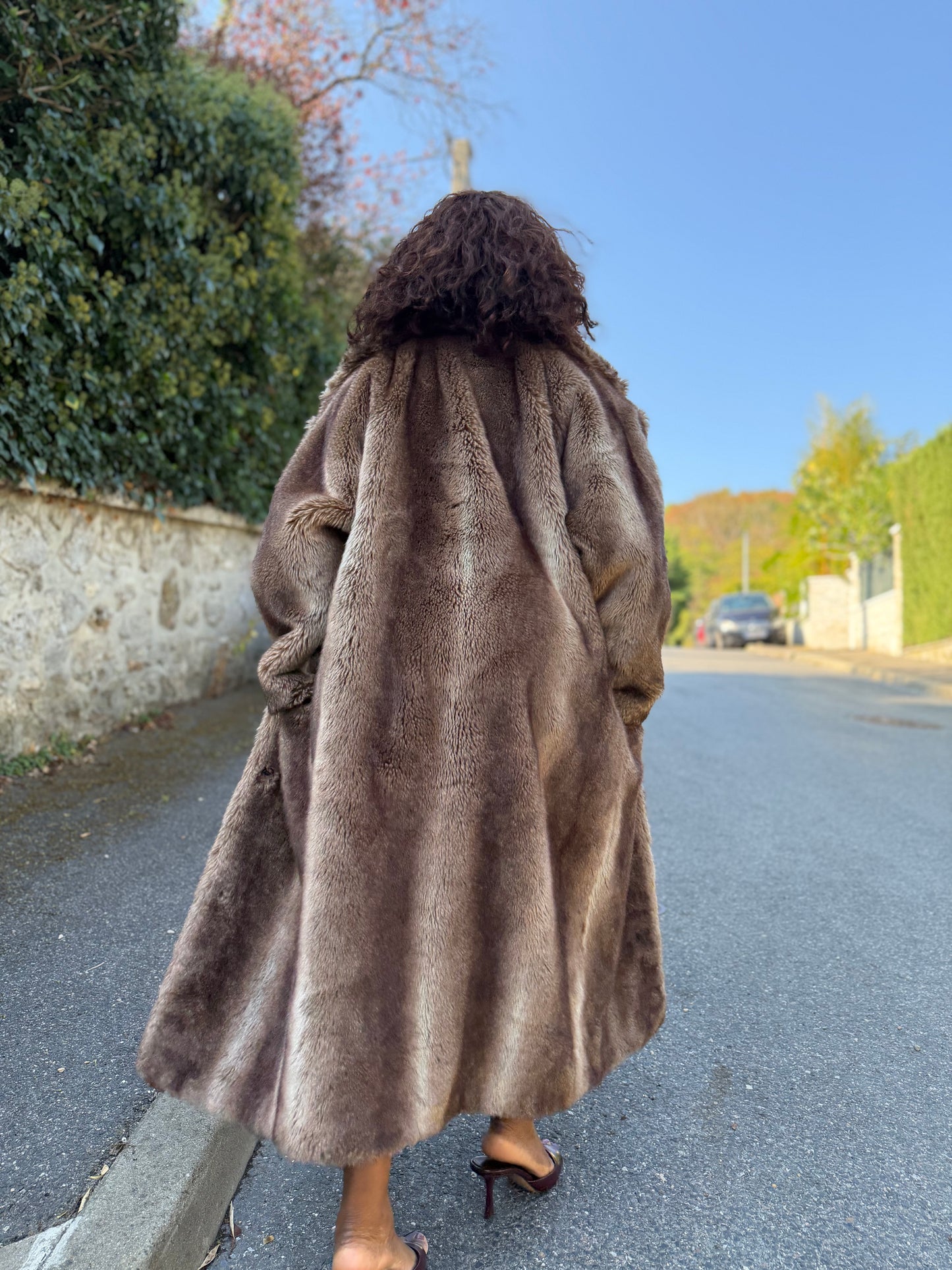 Exeko Paris manteau en fausse fourrure