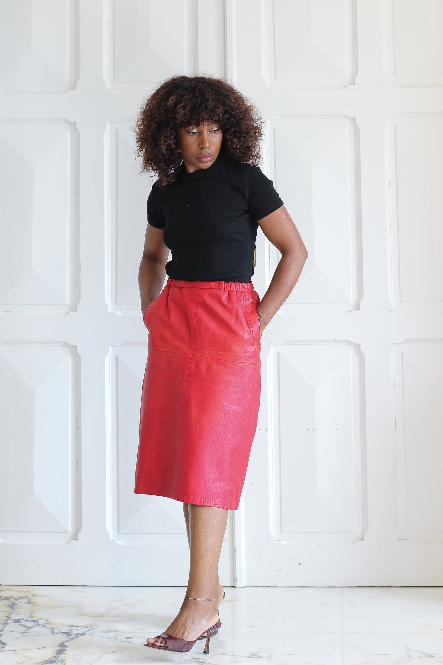 Nappa Di montone ensemble vintage cuir vintage