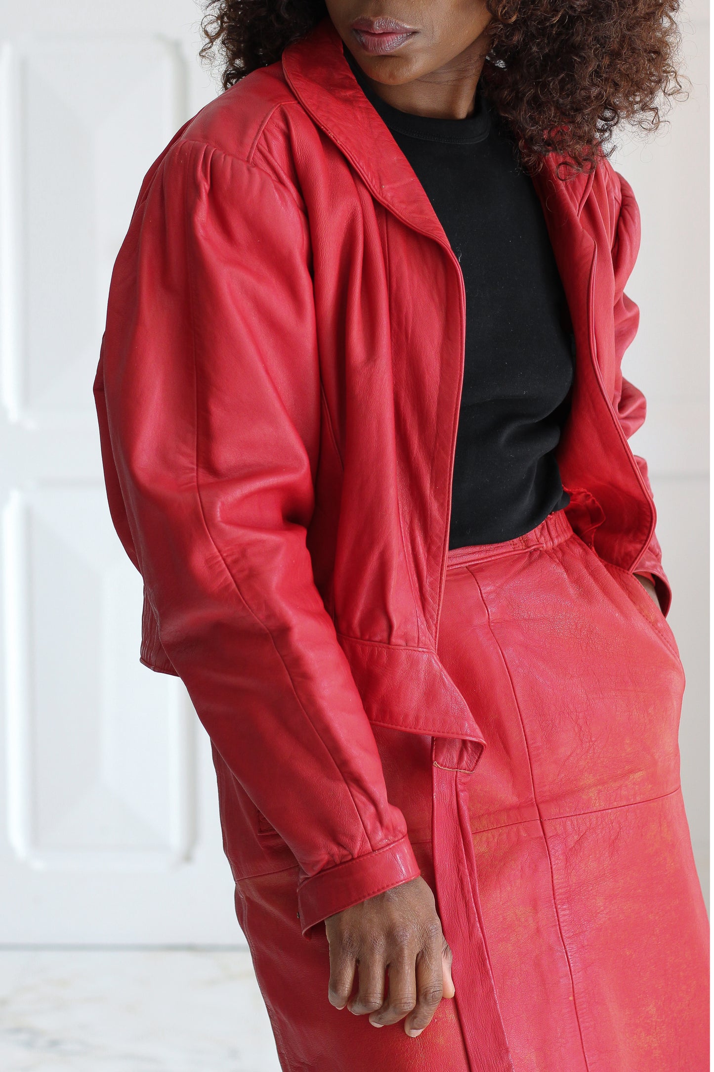 Nappa Di montone ensemble vintage cuir vintage