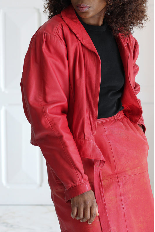 Nappa Di montone ensemble vintage cuir vintage