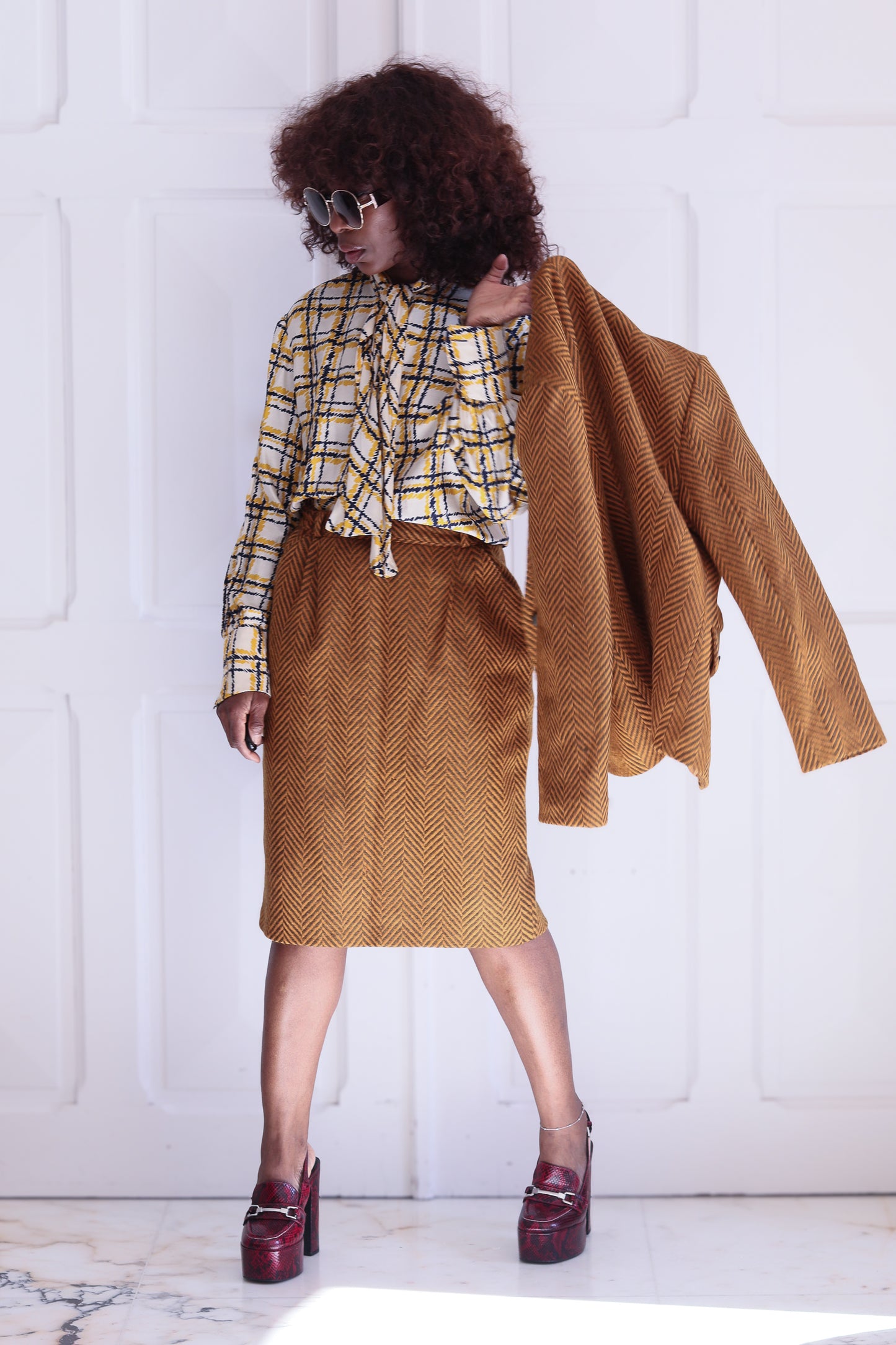 Sarah B ensemble jupe en laine