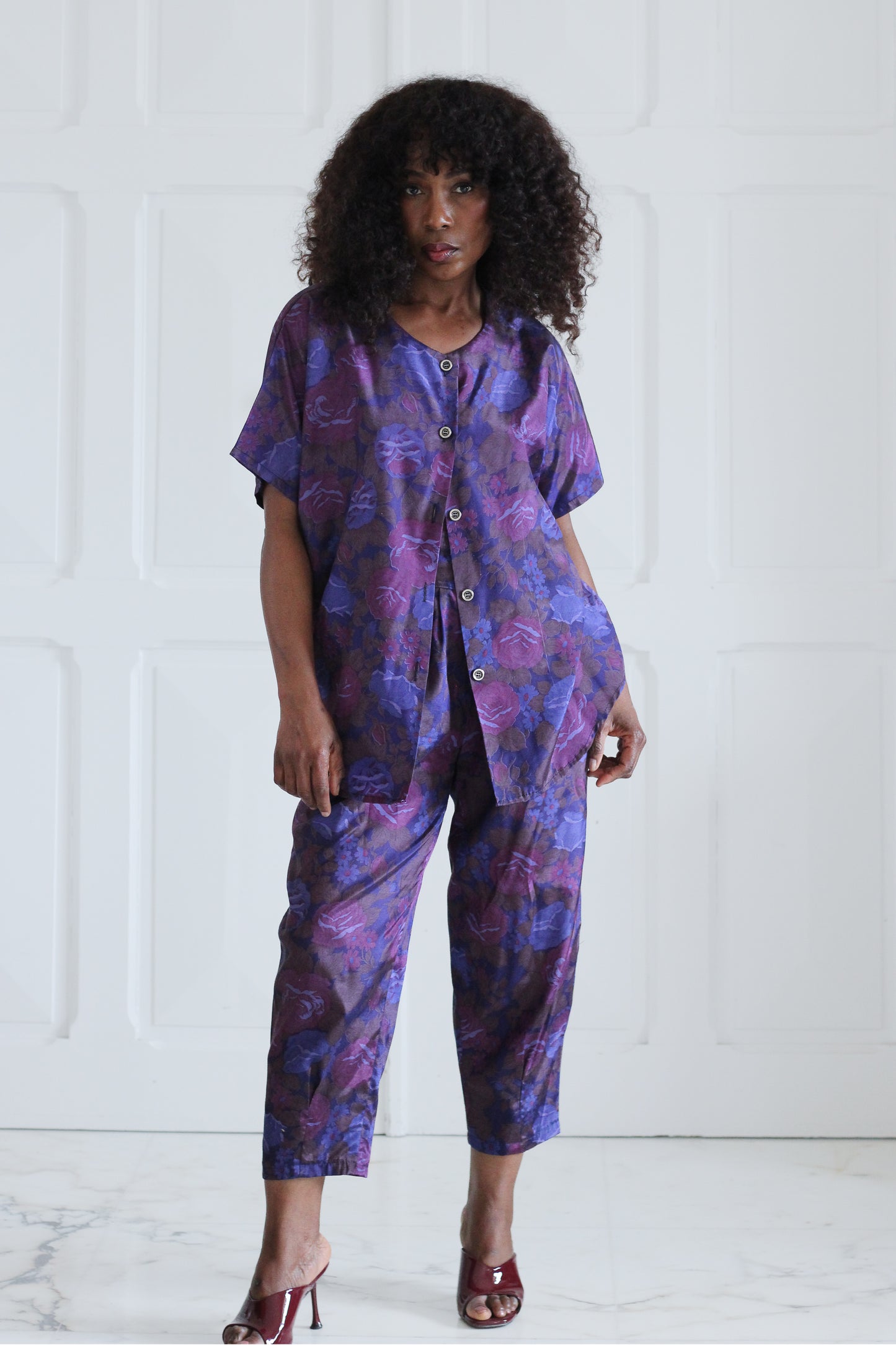 Chindamanee ensemble pantalon en soie