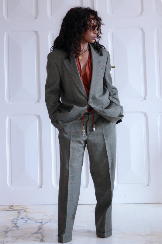 Tailleur pantalon à motifs