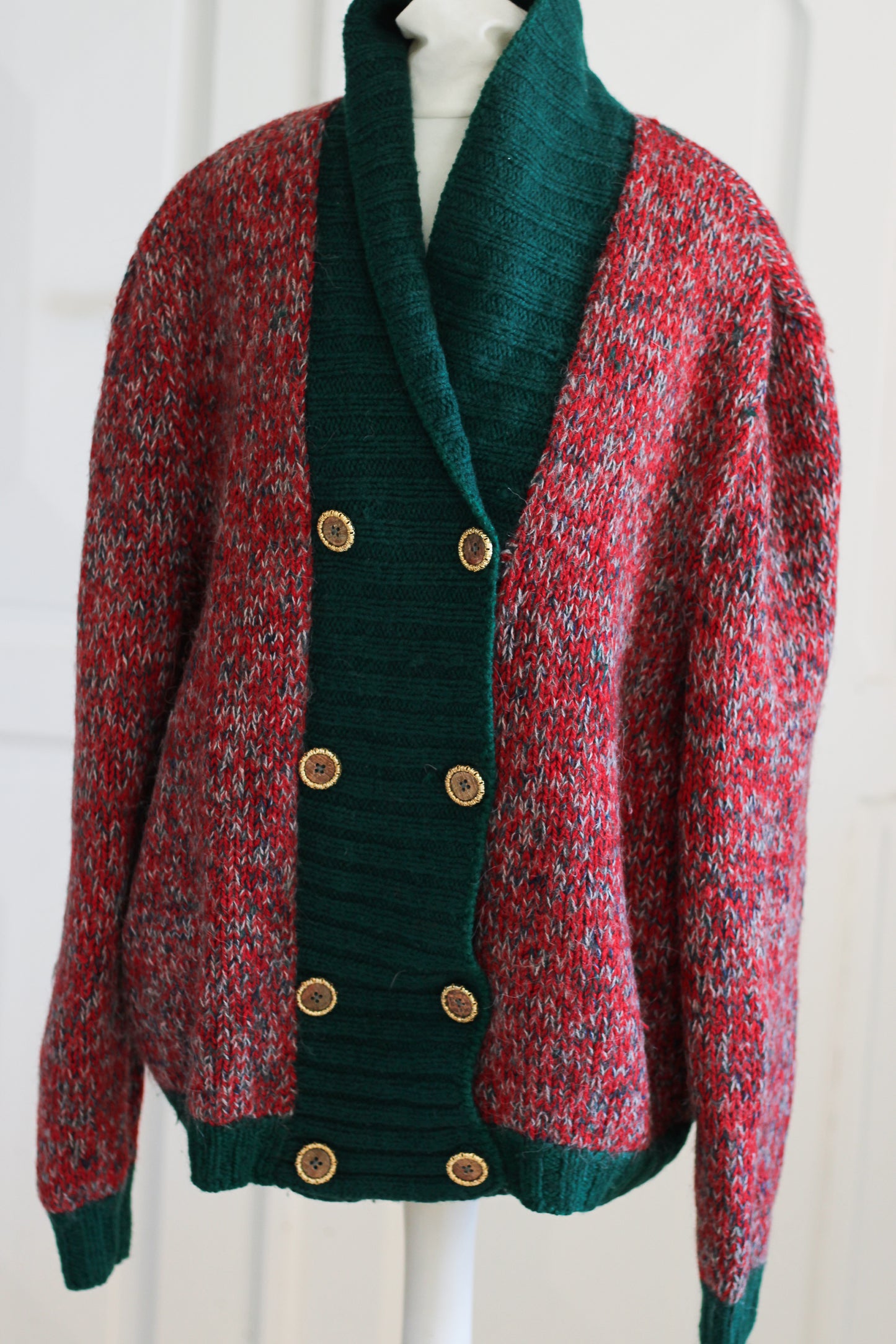 Fait main cardigan en laine