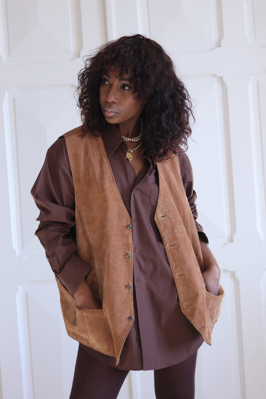 L'Homme Moderne gilet daim