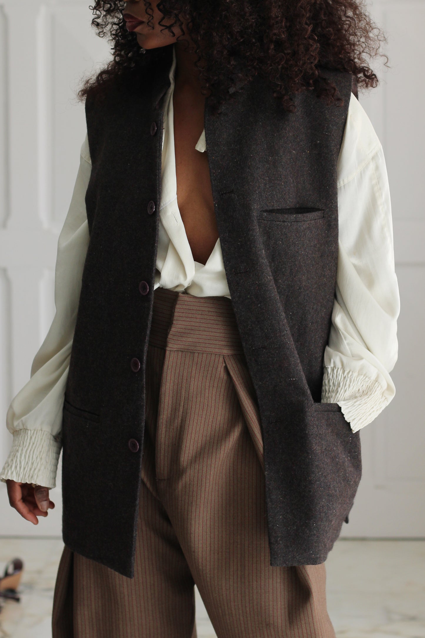 Tribes gilet sans manches en laine
