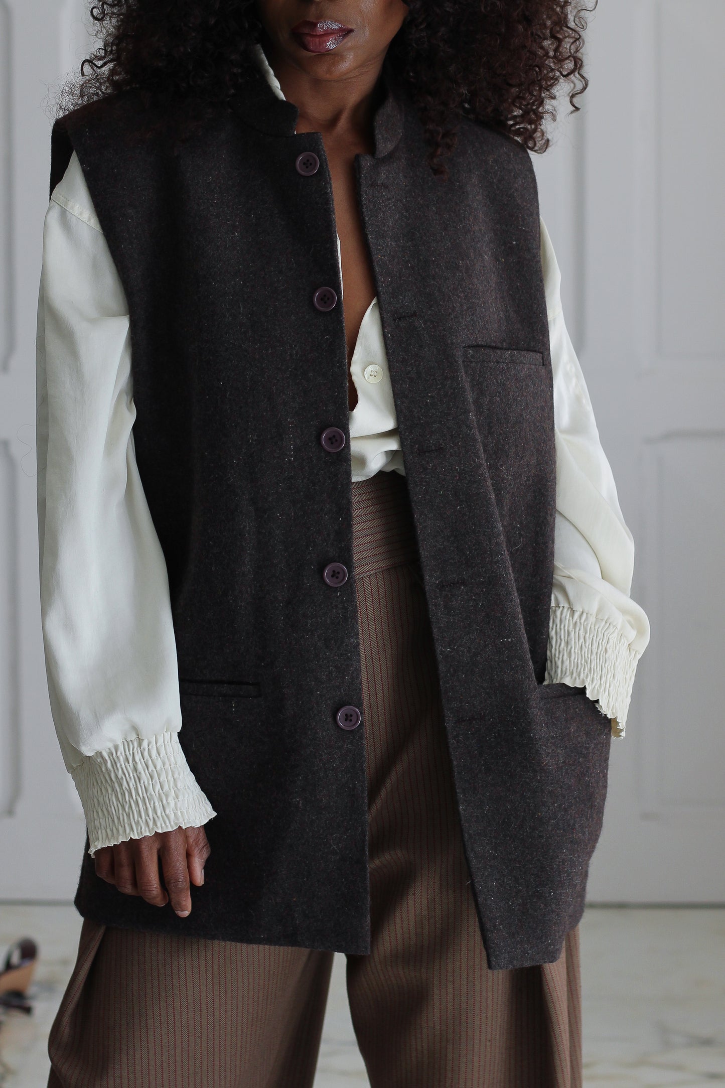 Tribes gilet sans manches en laine
