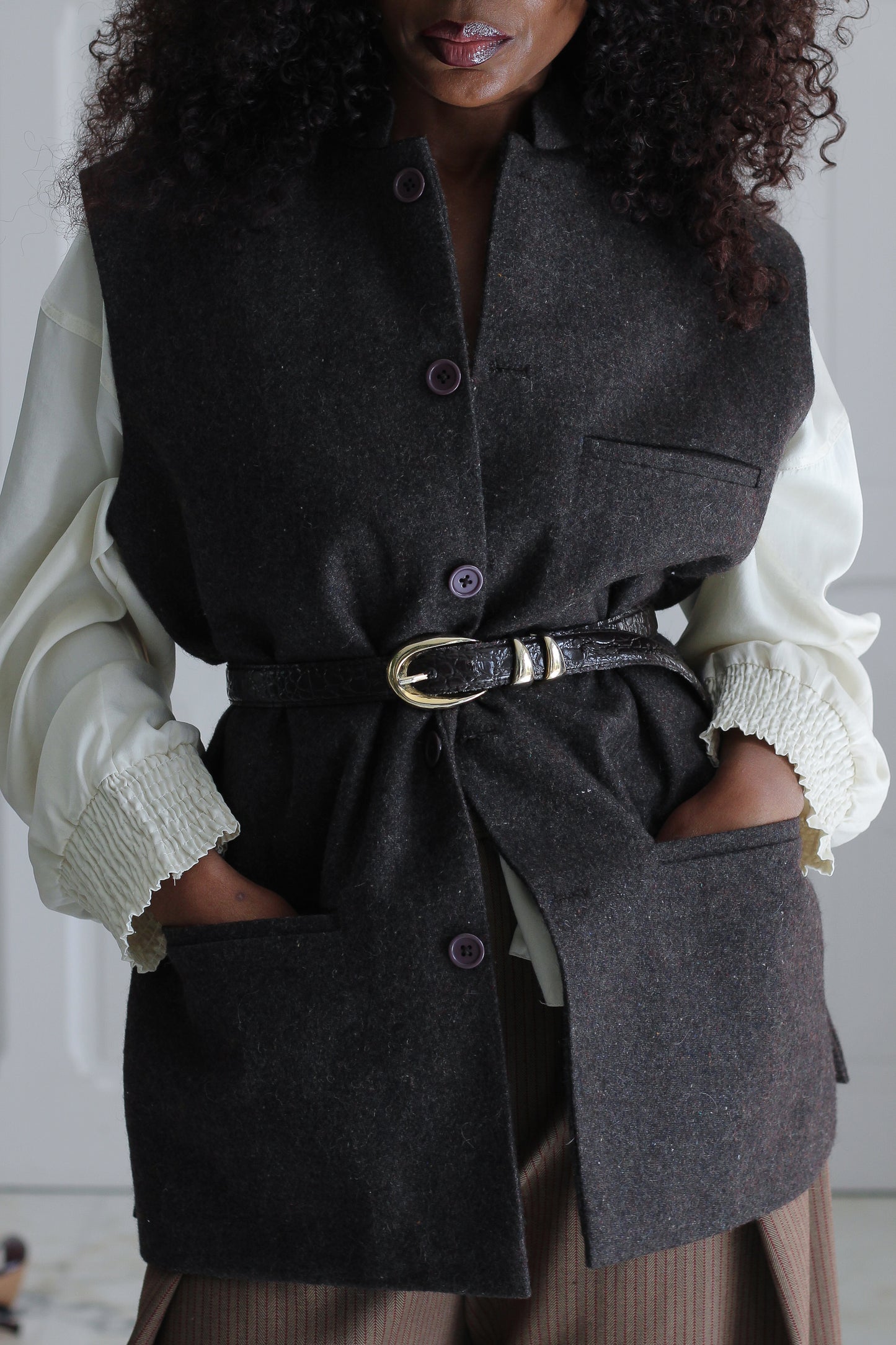 Tribes gilet sans manches en laine