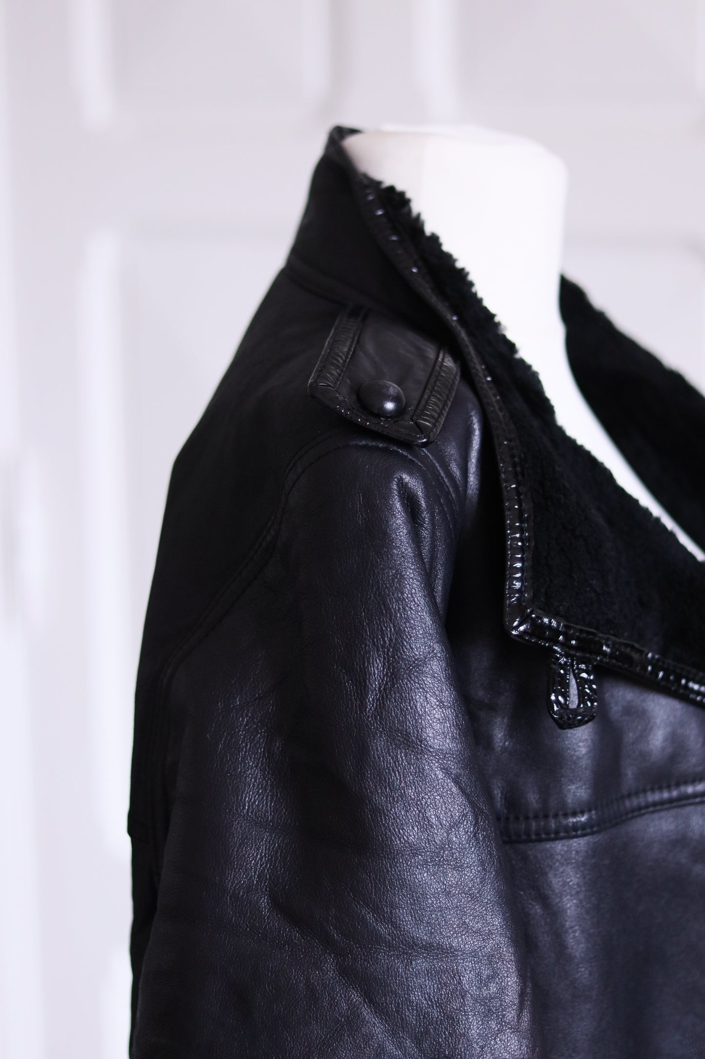 Jacques Saint Laurent manteau  maxi long vintage en cuir