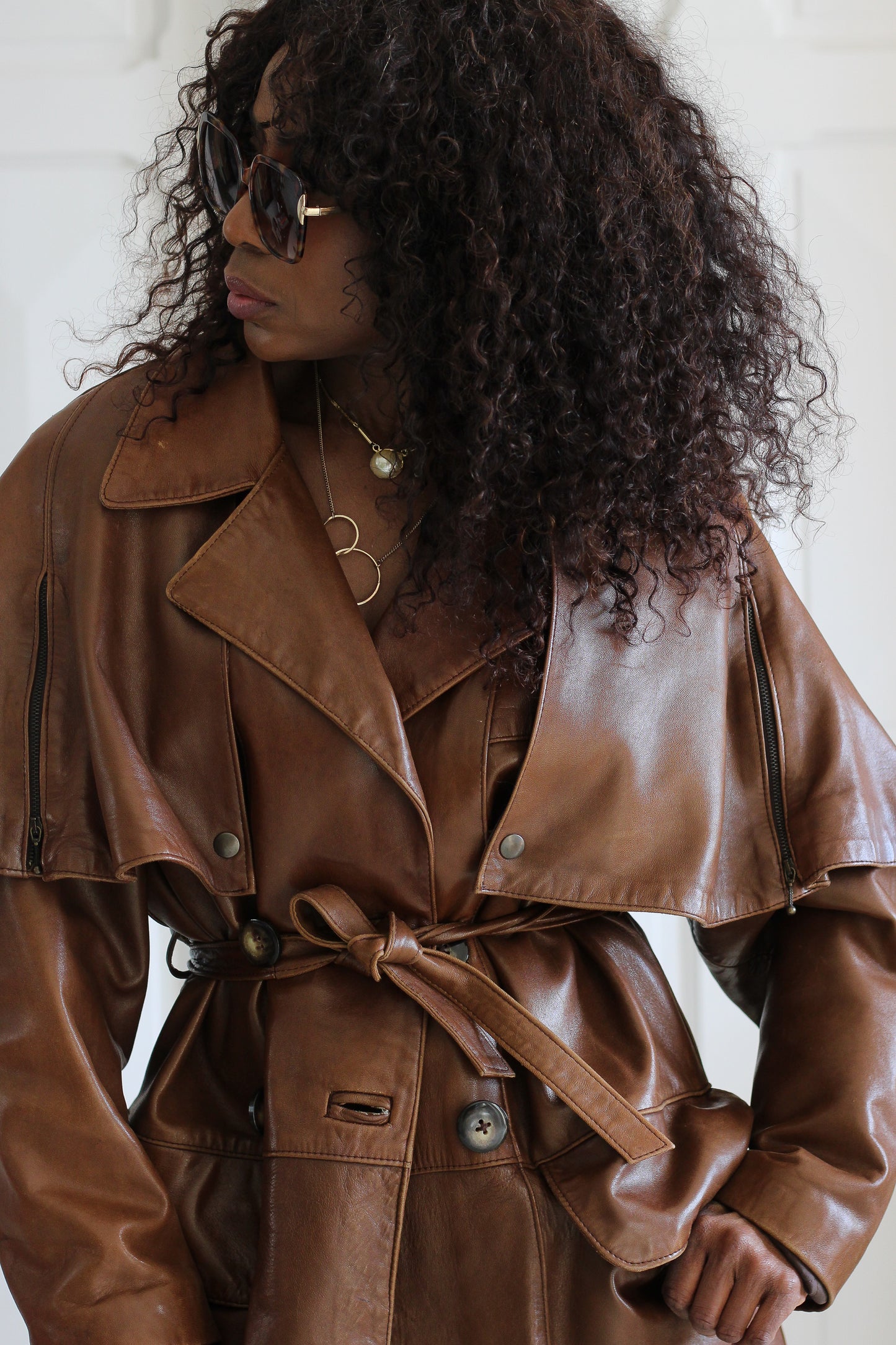 Eliana Jones manteau cuir