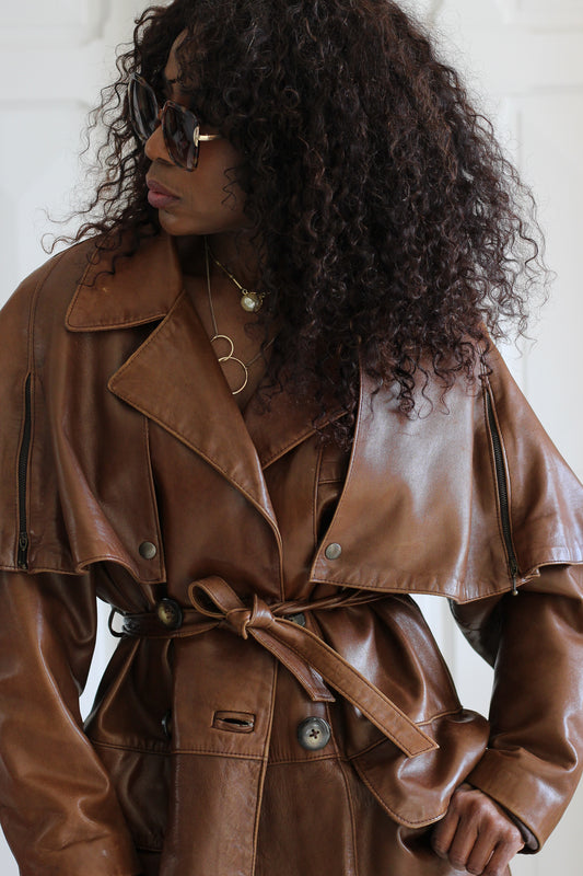 Eliana Jones manteau cuir