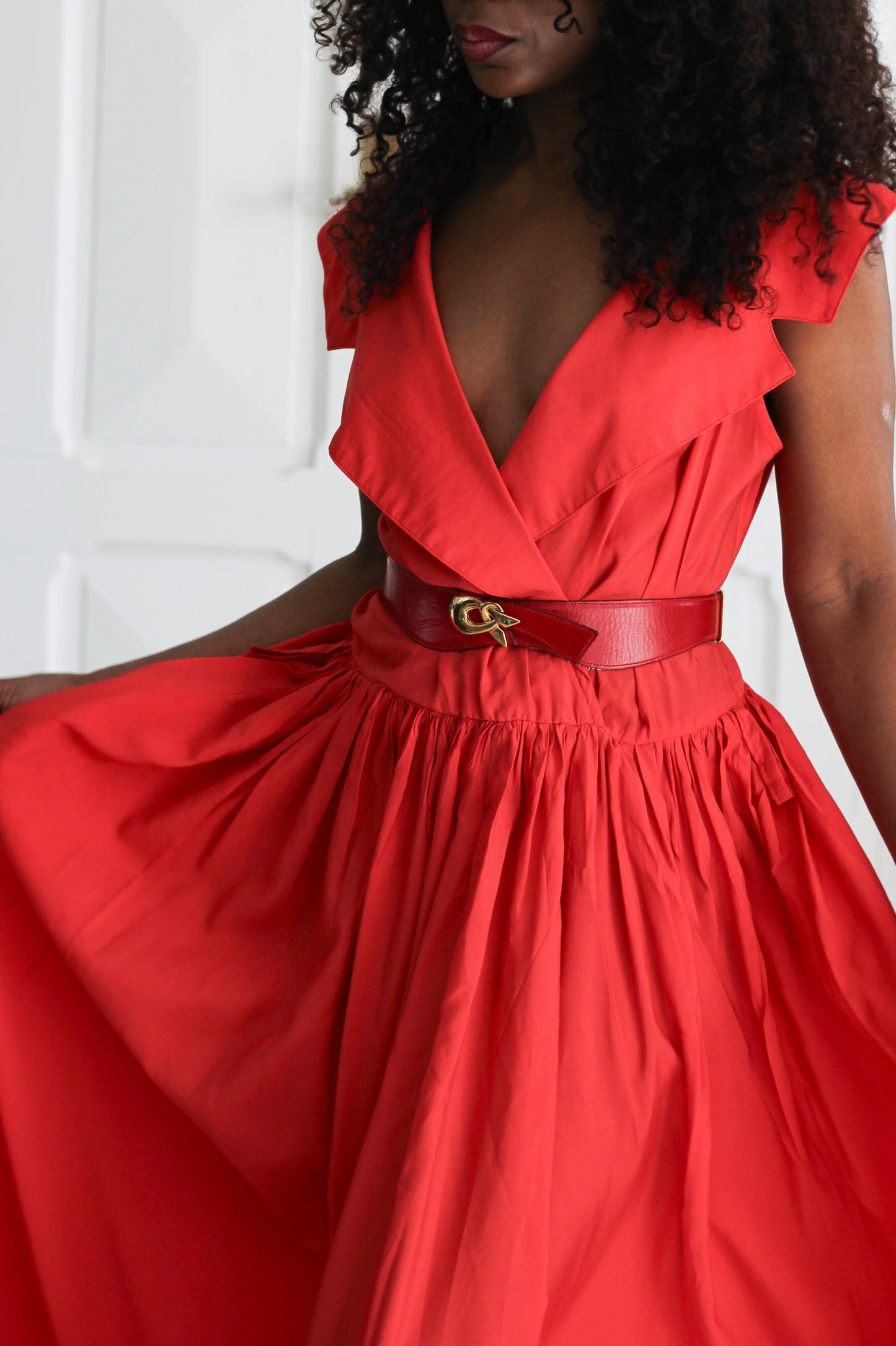 I Gabbiani robe maxi col V