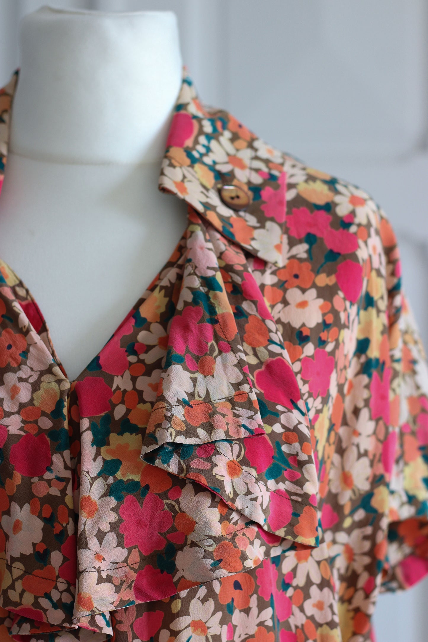 Villa Seta robe fleuri en soie