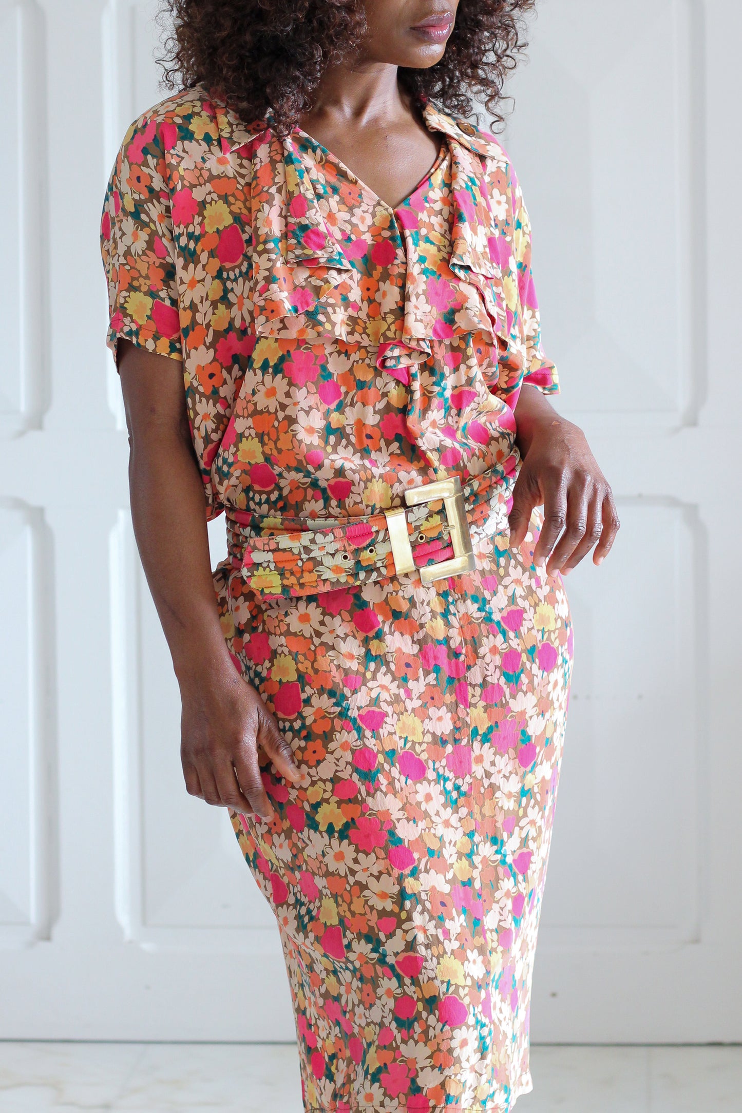 Villa Seta robe fleuri en soie