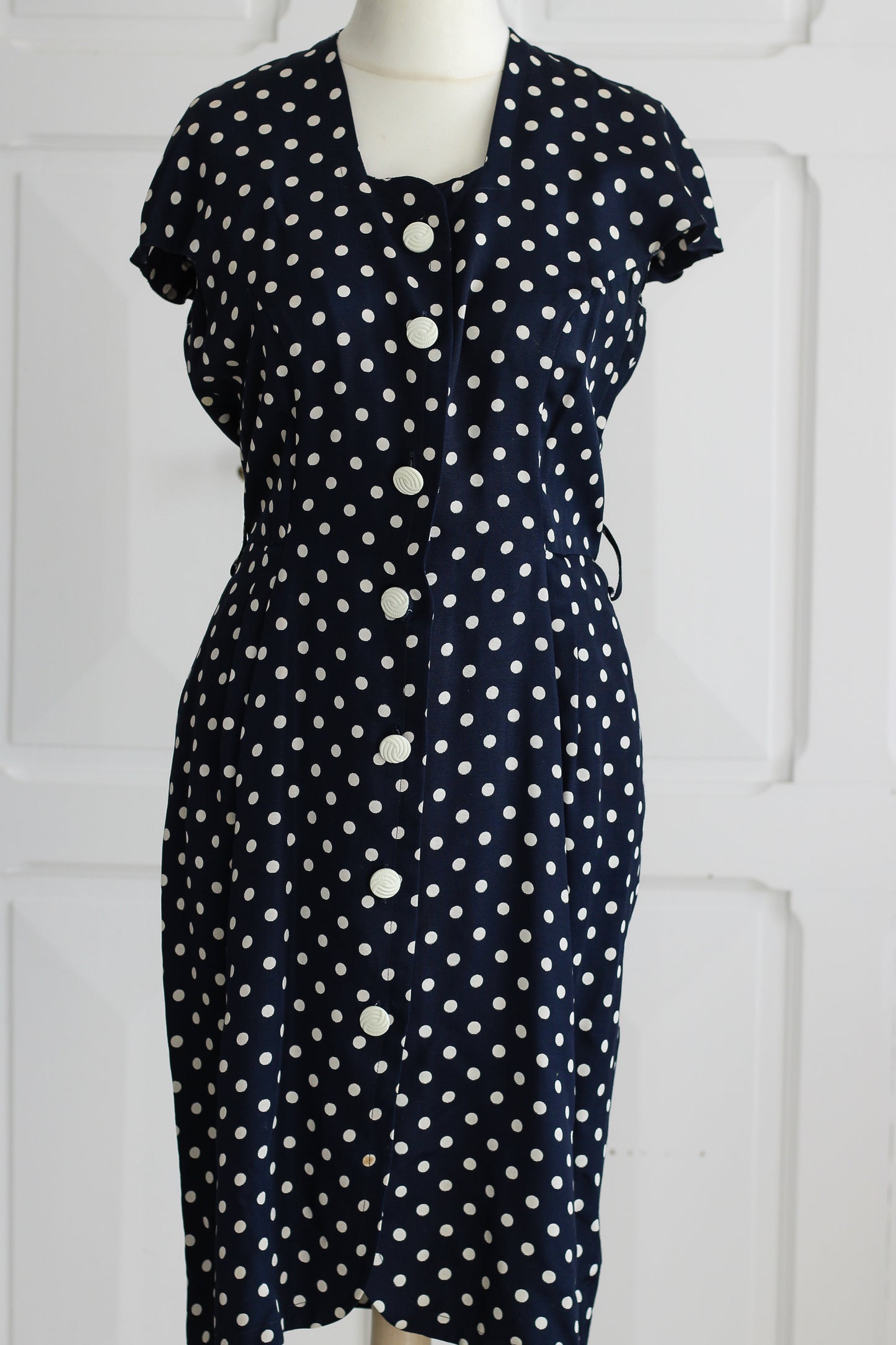 S-G ensemble robe motifs pois