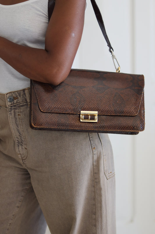 Sac pochette en cuir