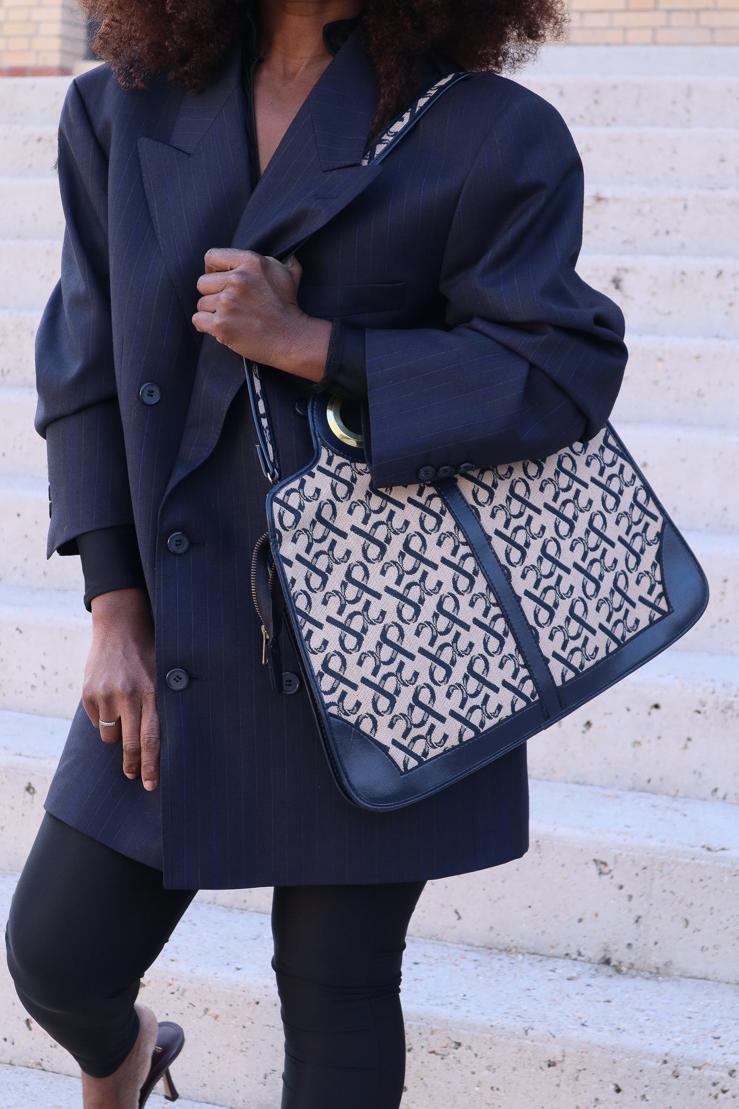 Sac monogrammé Pierre Cardin vintage