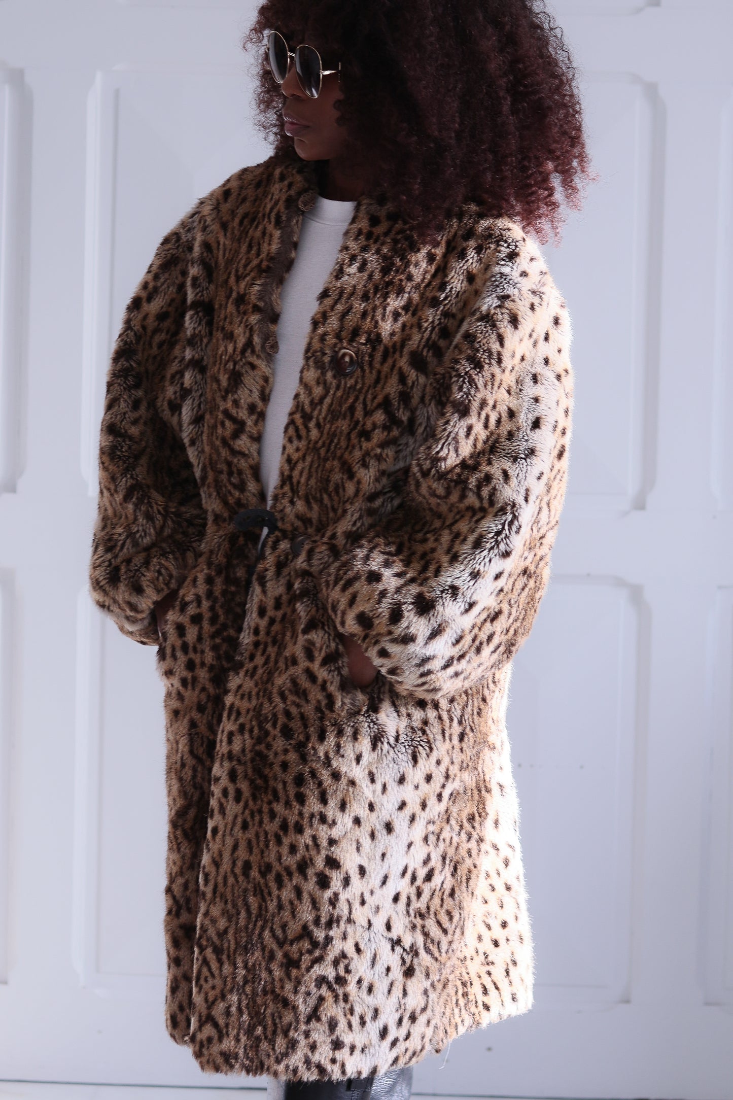 Sylvia Dorante manteau fausse fourrure