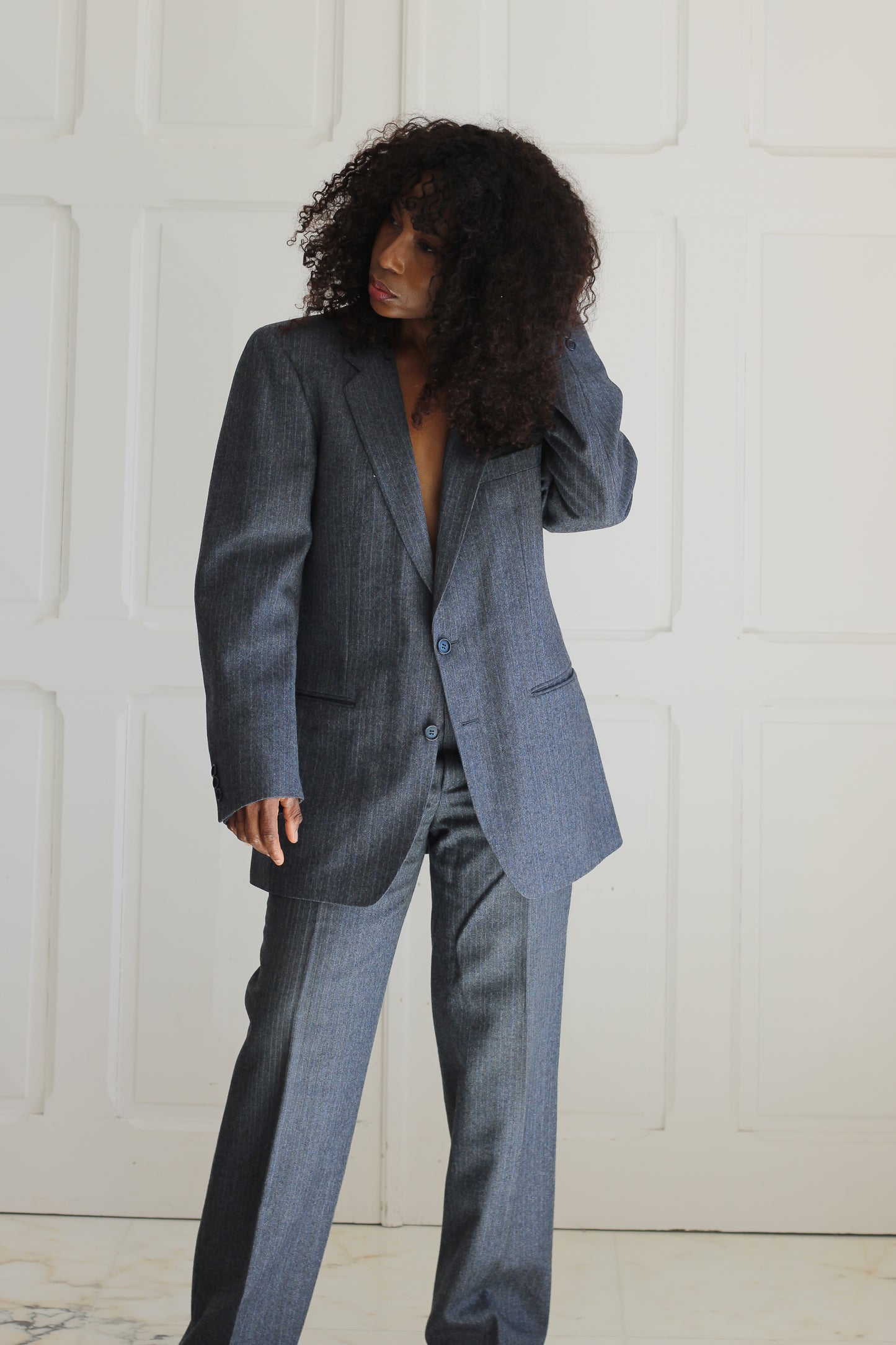 Tailleur pantalon masculin en laine