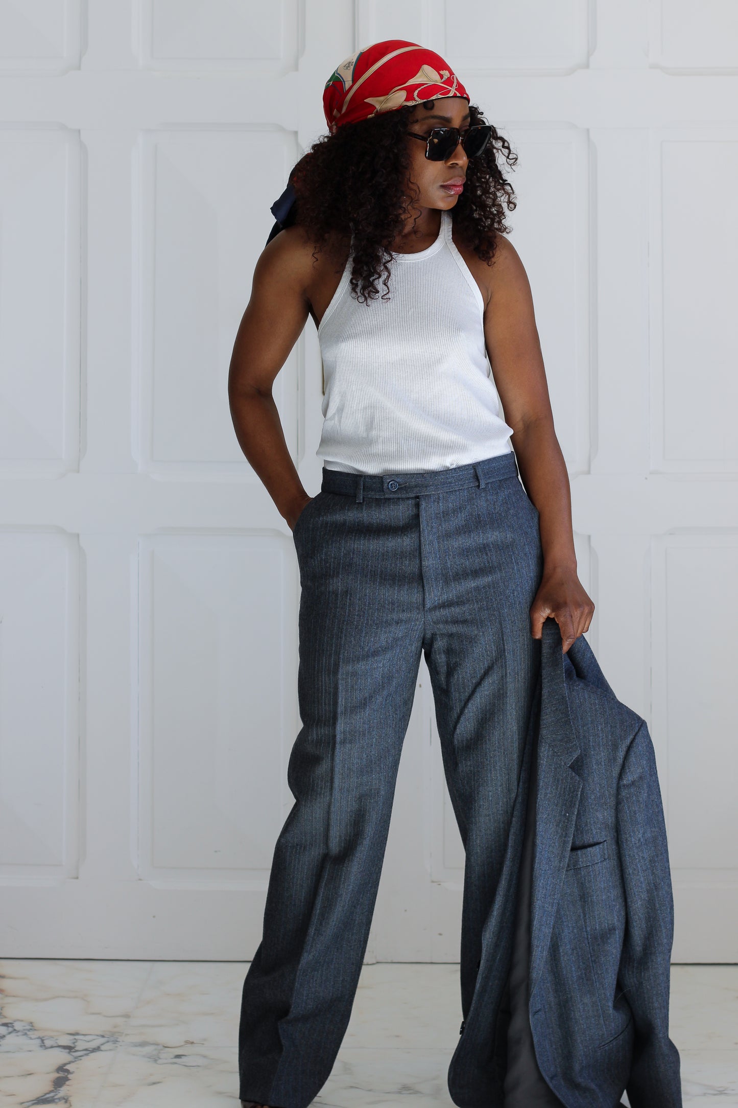 Tailleur pantalon masculin en laine