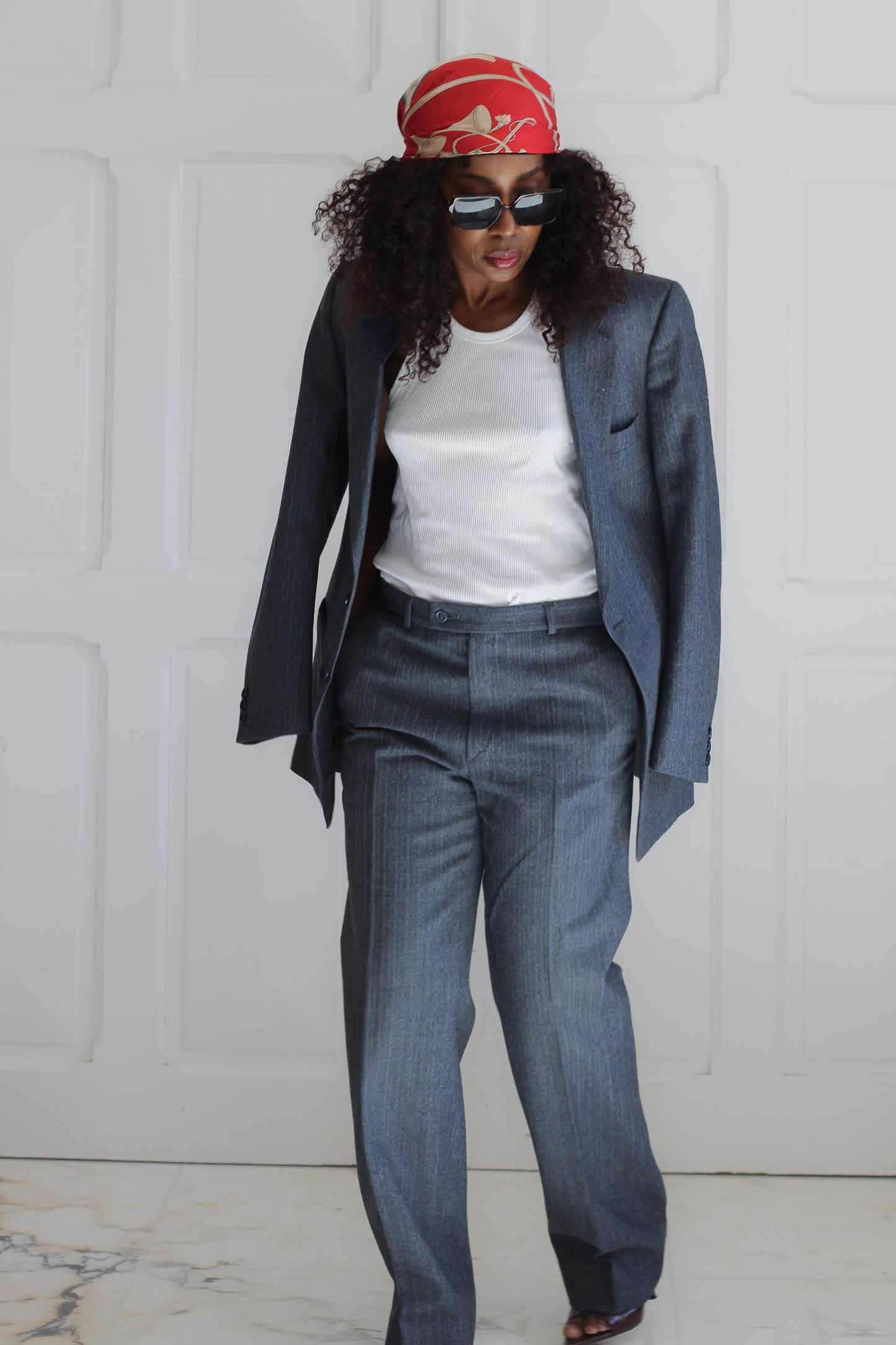 Tailleur pantalon masculin en laine