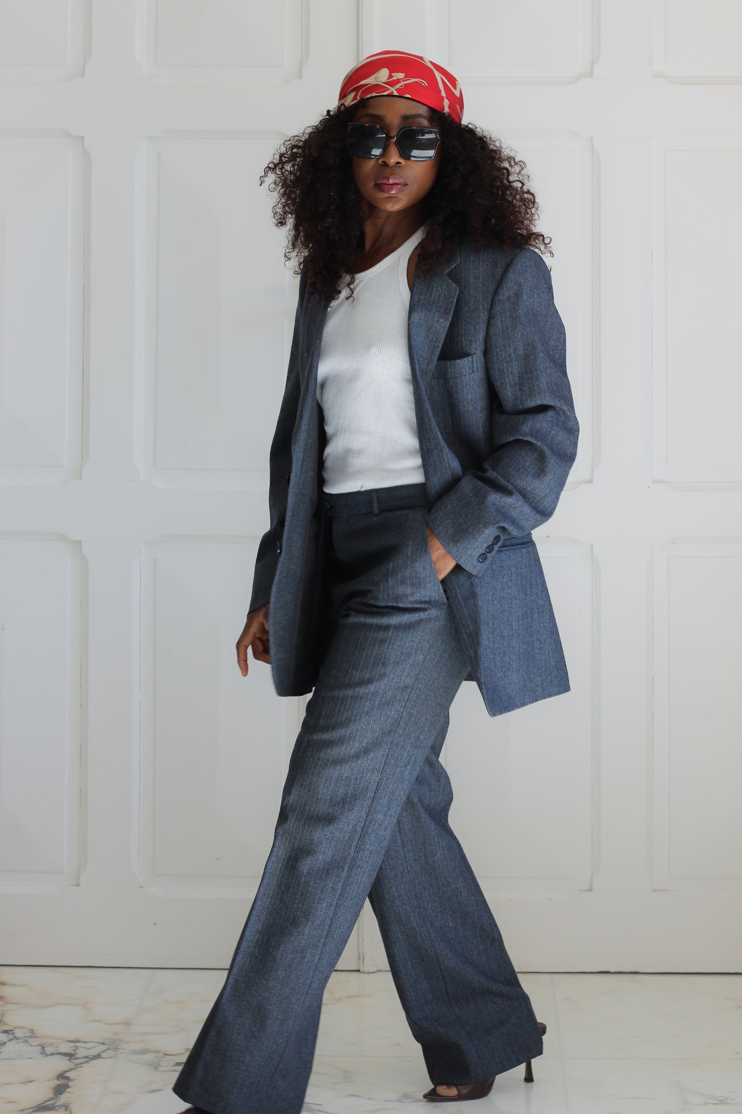 Tailleur pantalon masculin en laine