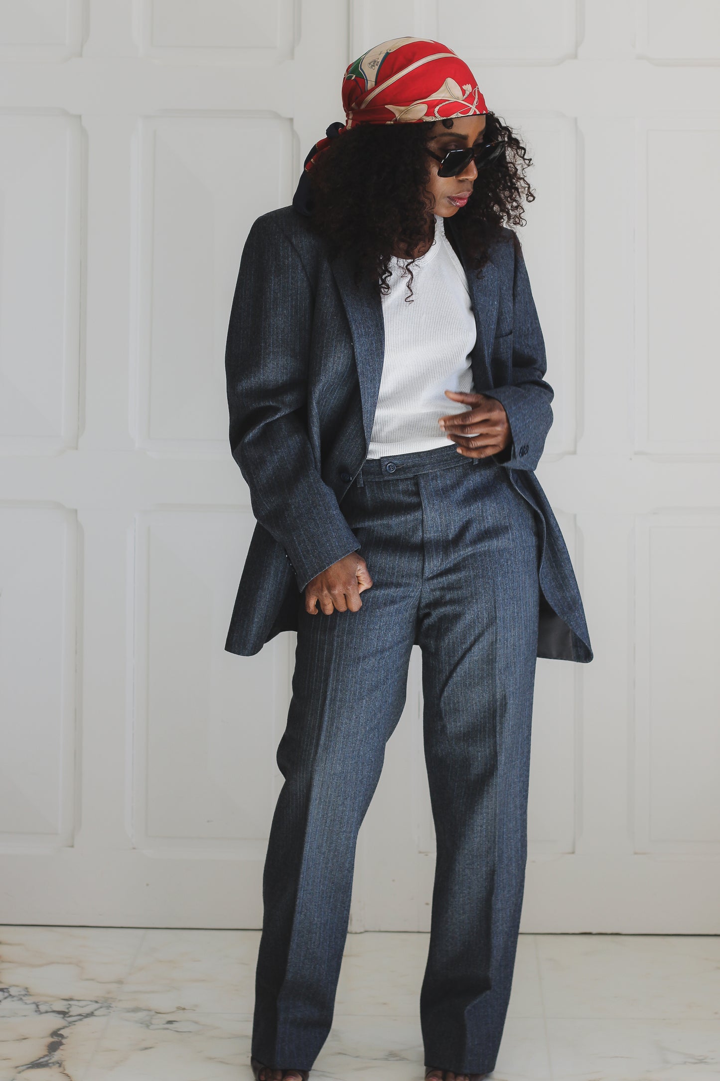 Tailleur pantalon masculin en laine